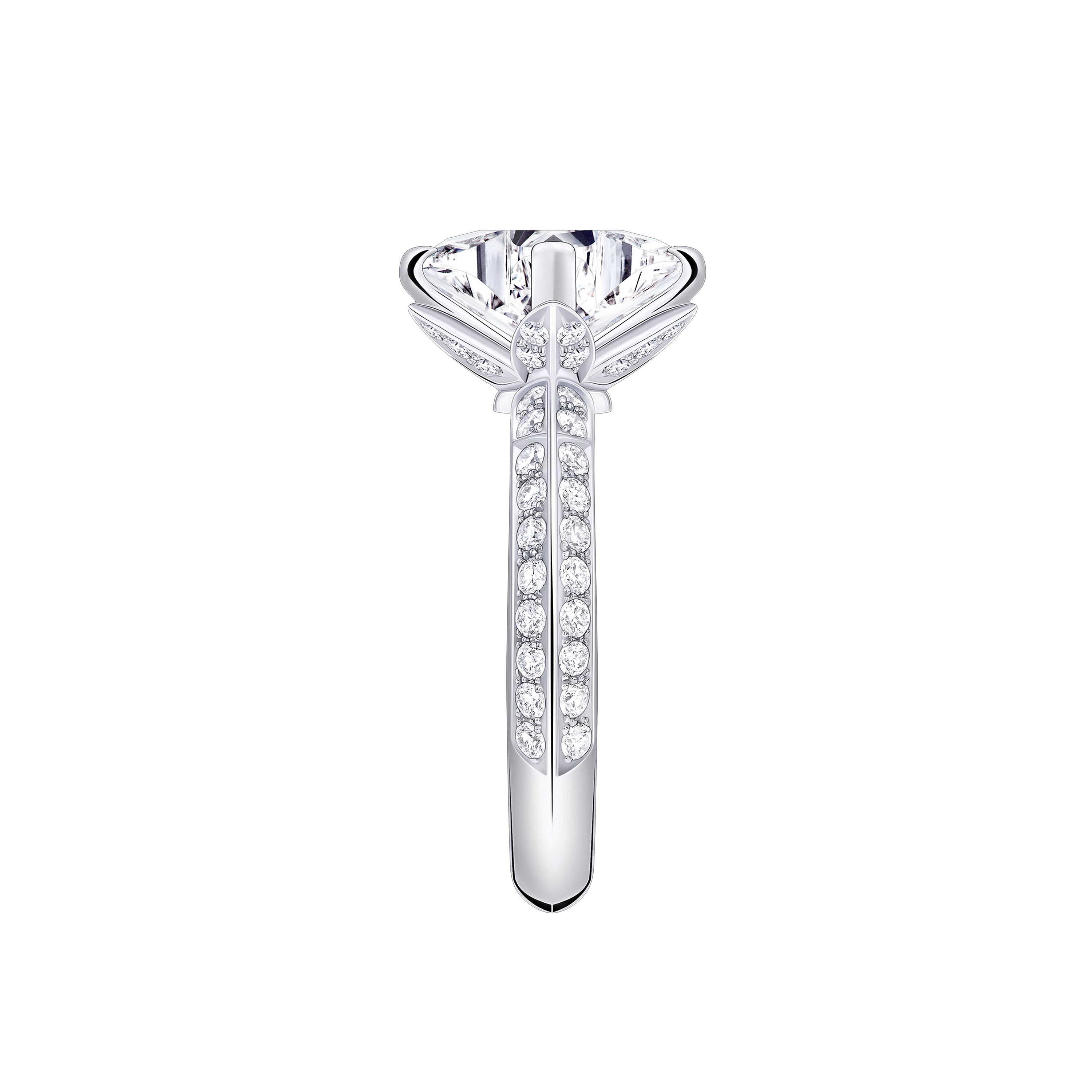 LV Diamonds Solitär-Ring mit Diamanten-Pavé, LV Monogram Sternschliff  Schmuck Kollektionen LV Diamonds | LOUIS VUITTON (Zoom)