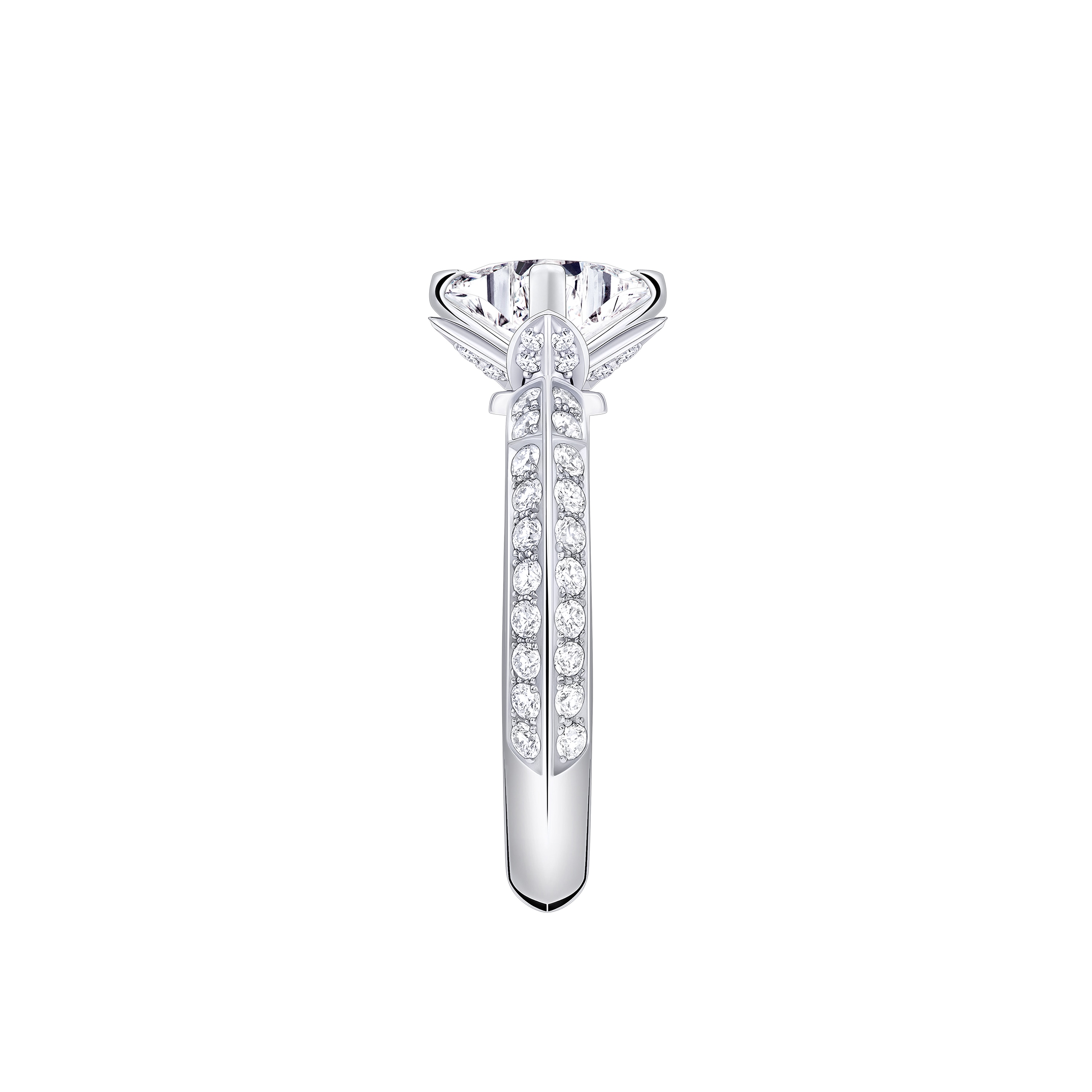 LV Diamonds Solitär-Ring mit Diamanten-Pavé, LV Monogram Sternschliff  Schmuck Kollektionen LV Diamonds | LOUIS VUITTON (Zoom)