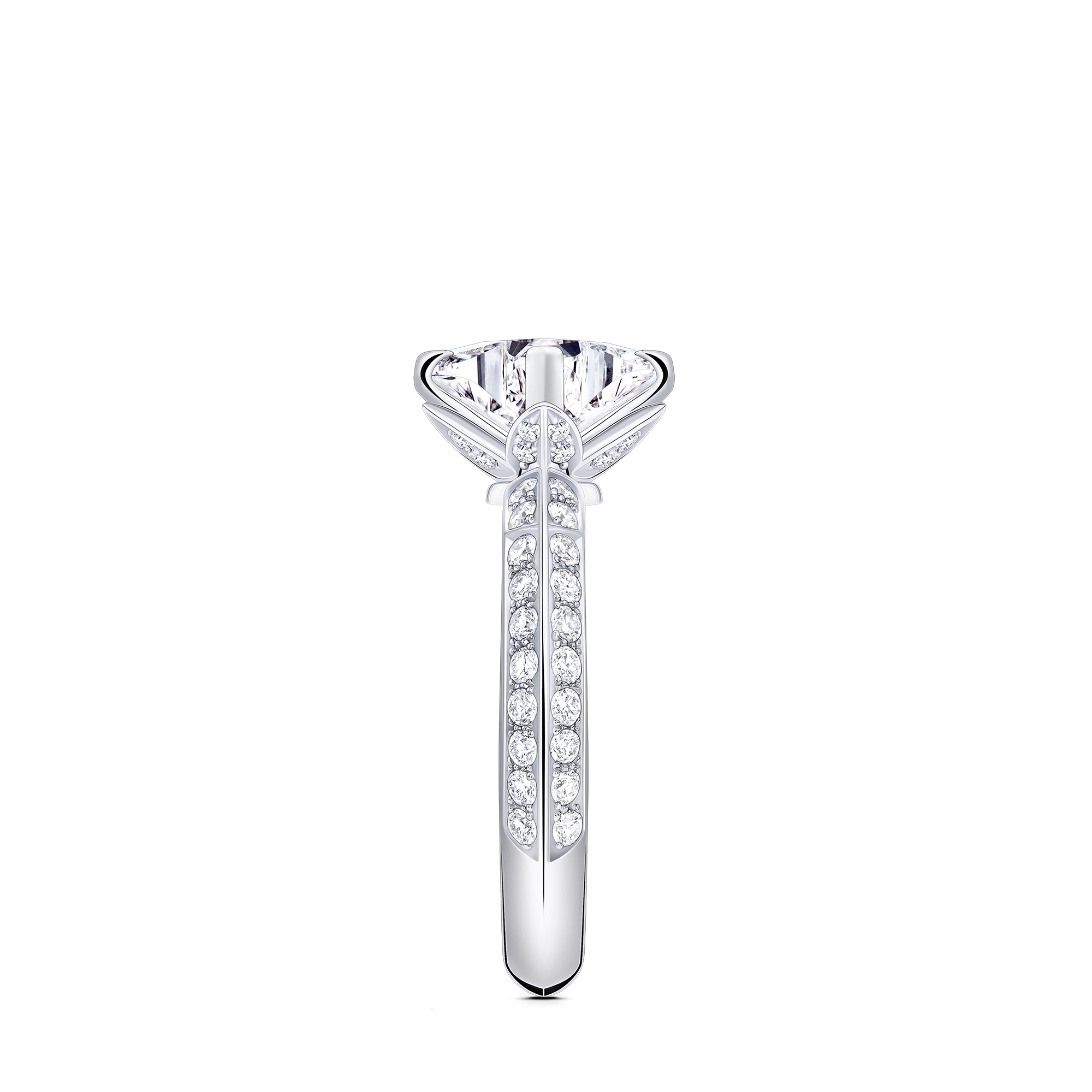 LV Diamonds Solitär-Ring mit Diamanten-Pavé, LV Monogram Sternschliff  Schmuck Kollektionen LV Diamonds | LOUIS VUITTON (Zoom)
