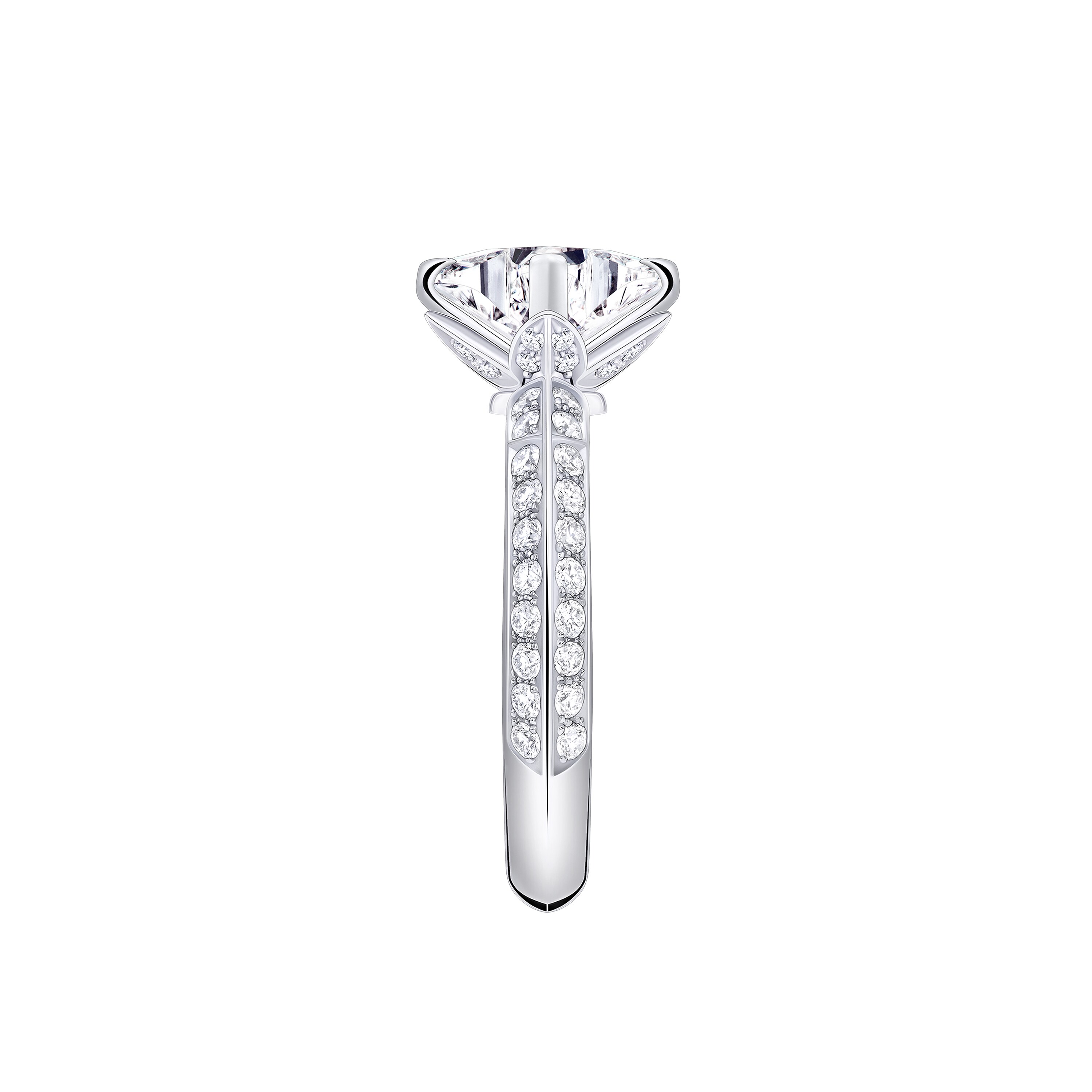 LV Diamonds Solitär-Ring mit Diamanten-Pavé, LV Monogram Sternschliff  Schmuck Kollektionen LV Diamonds | LOUIS VUITTON (Zoom)