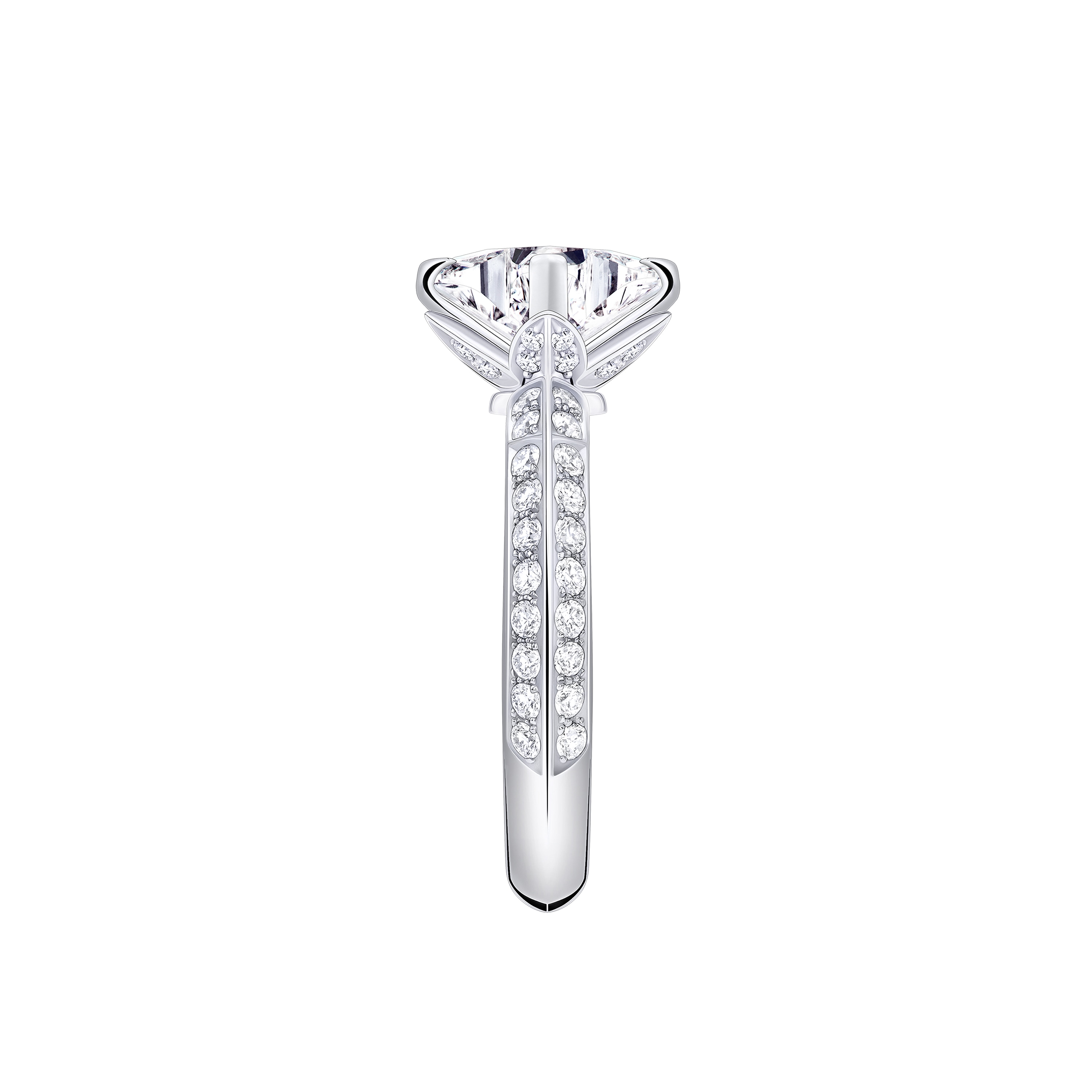 LV Diamonds Solitär-Ring mit Diamanten-Pavé, LV Monogram Sternschliff  Schmuck Kollektionen LV Diamonds | LOUIS VUITTON (Zoom)