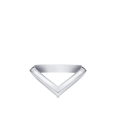 LV Diamonds V Ring, Platin Schmuck Kategorien Wedding Bands | LOUIS VUITTON (Zoom)