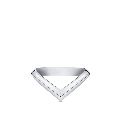 LV Diamonds V Ring, Platin Schmuck Kategorien Wedding Bands | LOUIS VUITTON (Zoom)