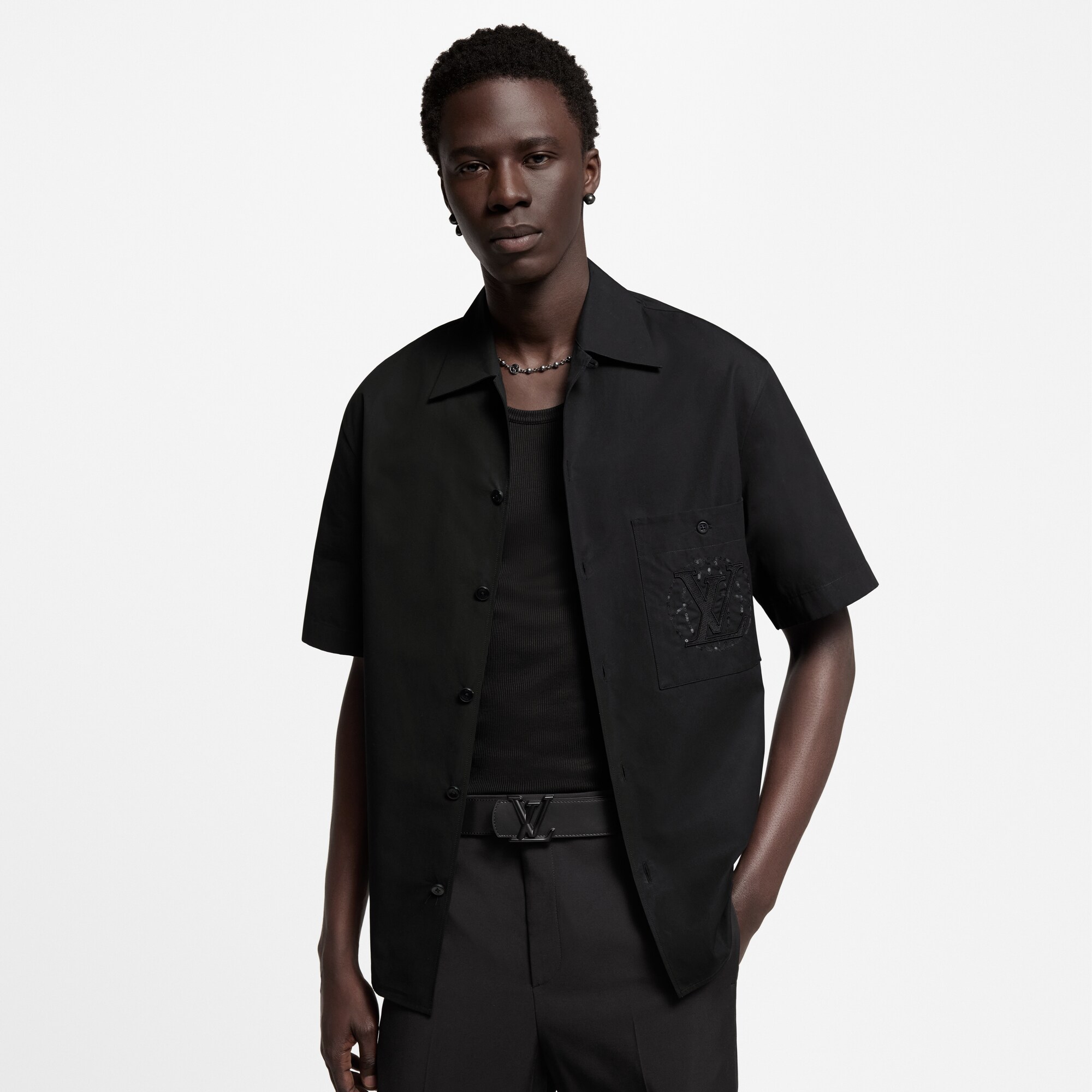 LV Dimension Wendegürtel 40 mm Monogram Eclipse Canvas Herren Accessoires Gürtel | LOUIS VUITTON (Zoom)