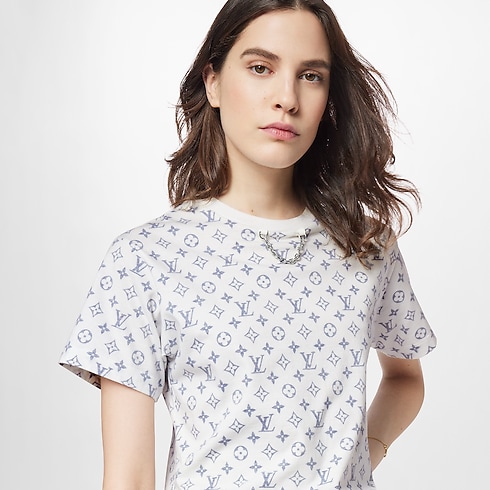 LV Escale Bedrucktes T-Shirt Damen Ready to Wear Tops | LOUIS VUITTON (Zoom)