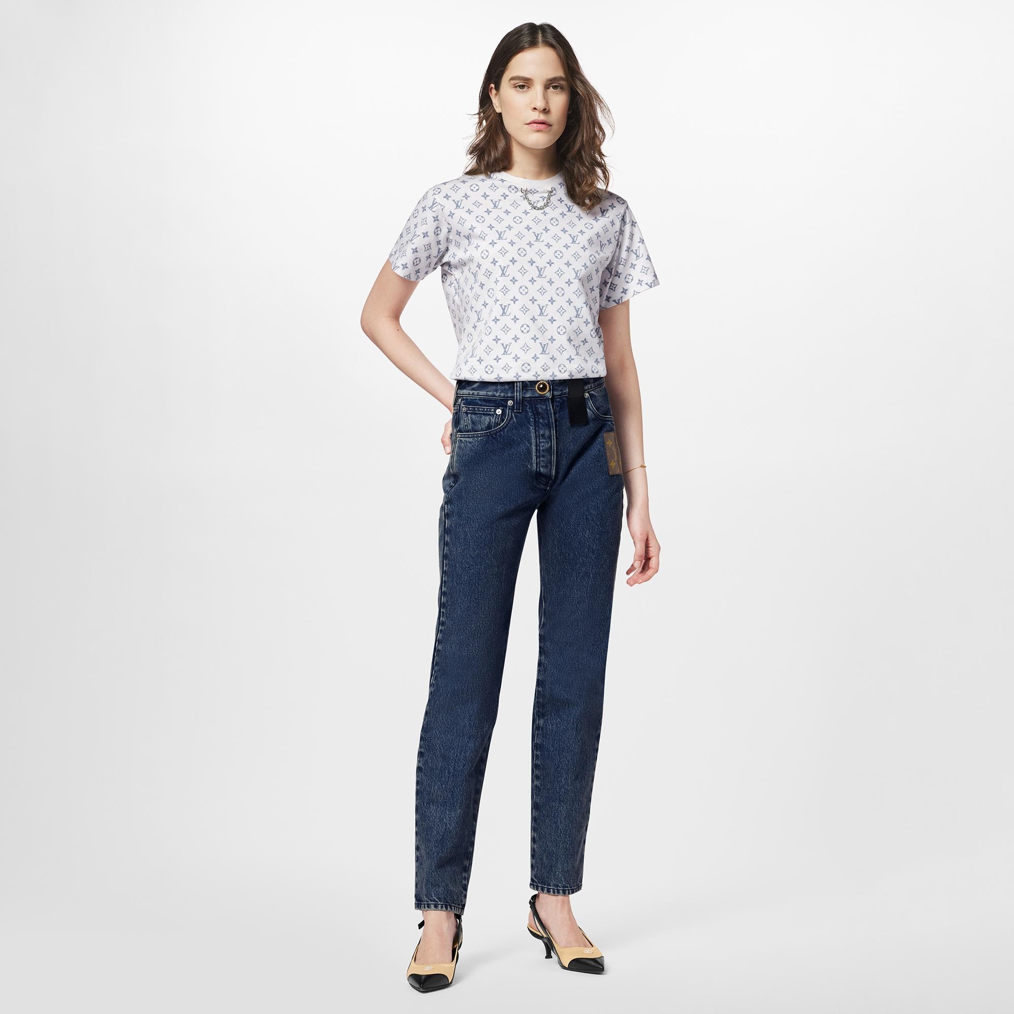 LV Escale Bedrucktes T-Shirt  Damen Ready to Wear Tops | LOUIS VUITTON (Zoom)