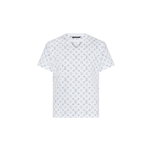 LV Escale Bedrucktes T-Shirt Damen Ready to Wear Tops | LOUIS VUITTON (Zoom)