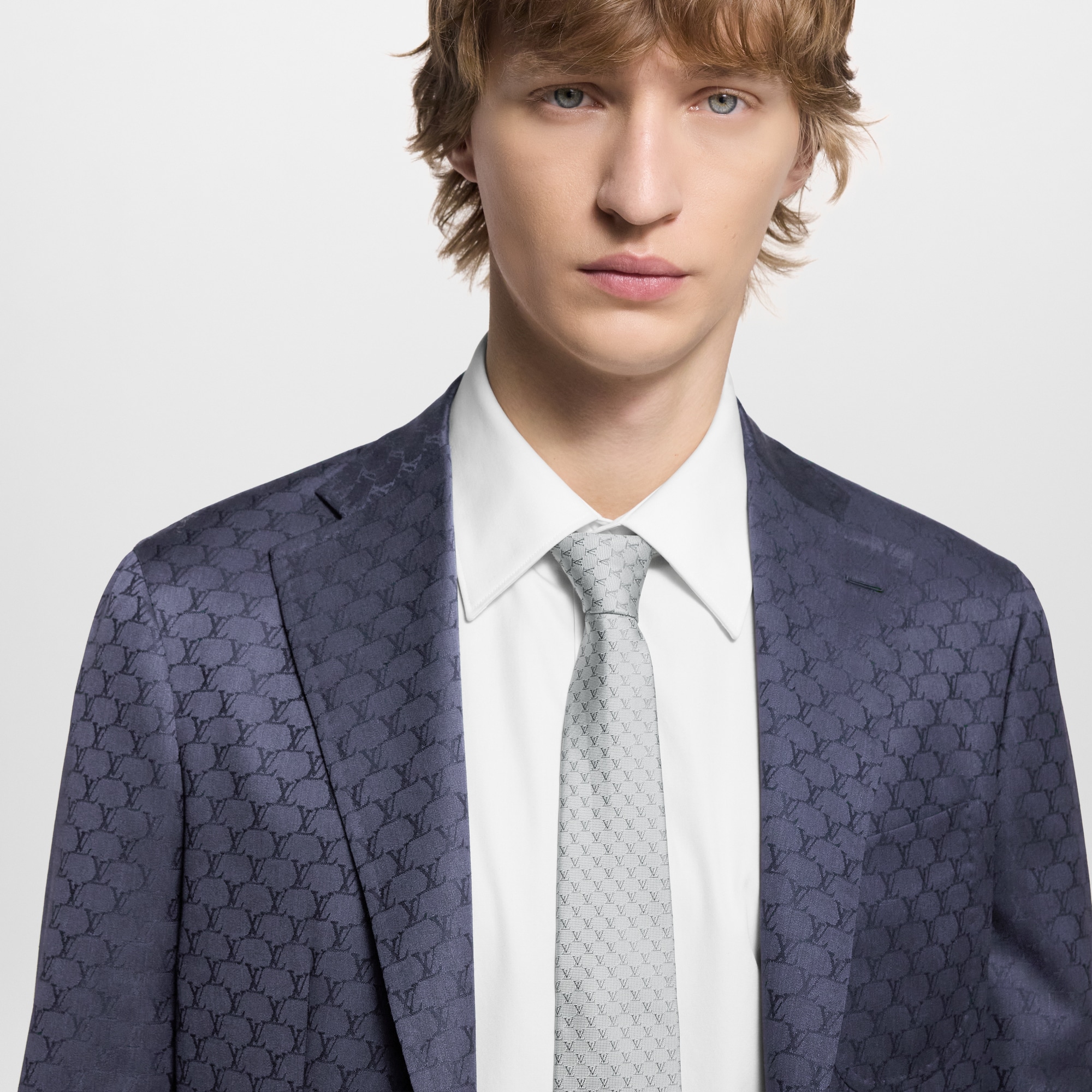 LV Fishnet Krawatte S00 Herren Accessoires Krawatten und Einstecktücher  | LOUIS VUITTON (Zoom)