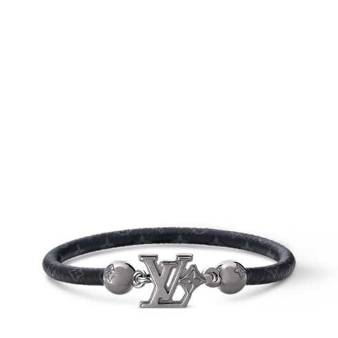LV Flower Armband Monogram Eclipse Canvas Herren Modeschmuck Armbänder | LOUIS VUITTON (Zoom)