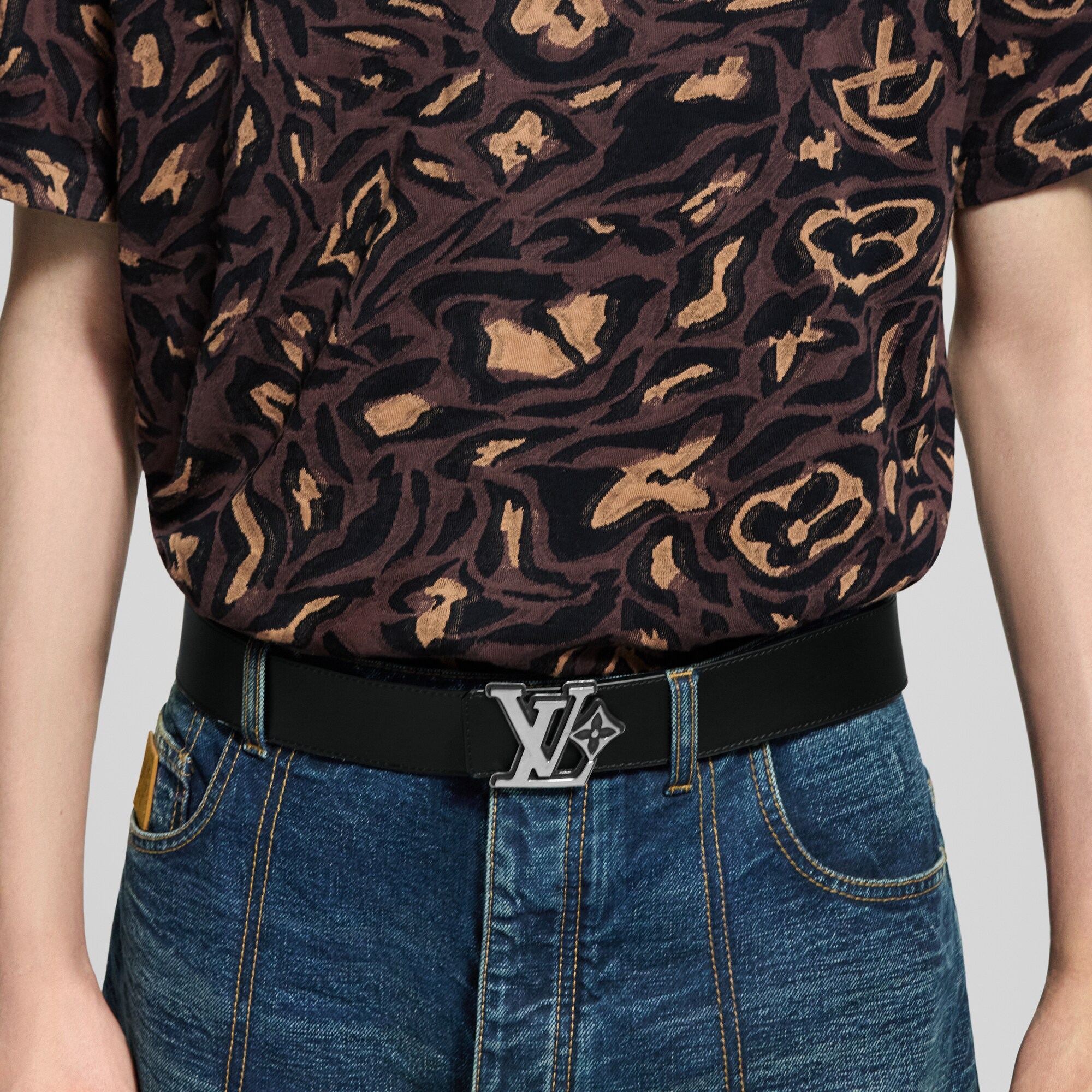 LV Flower Camoflage Wendegürtel 40 mm  Herren Accessoires Gürtel | LOUIS VUITTON (Zoom)