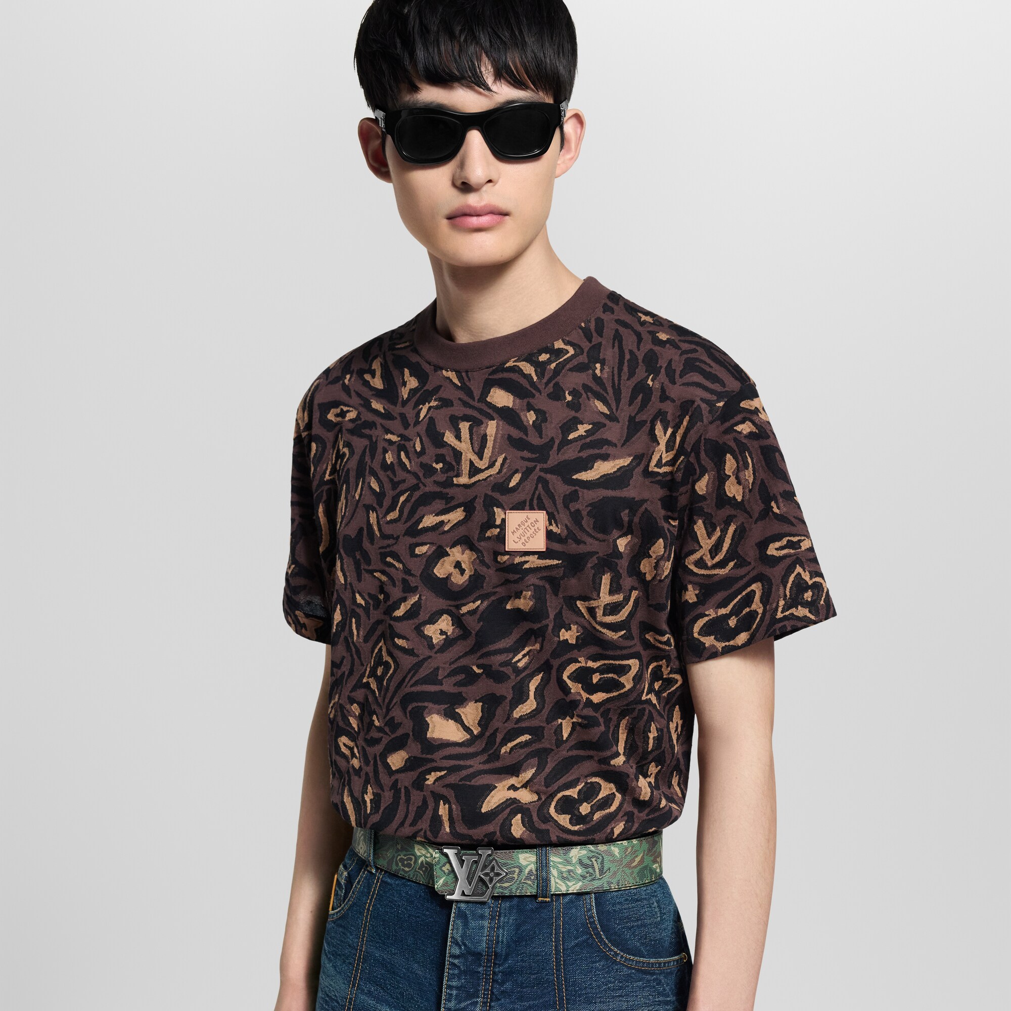 LV Flower Camoflage Wendegürtel 40 mm  Herren Accessoires Gürtel | LOUIS VUITTON (Zoom)