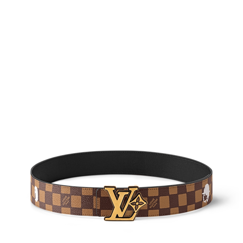 LV Flower Damier Phriendship Wendegürtel 40 mm Herren Accessoires Gürtel | LOUIS VUITTON (Zoom)