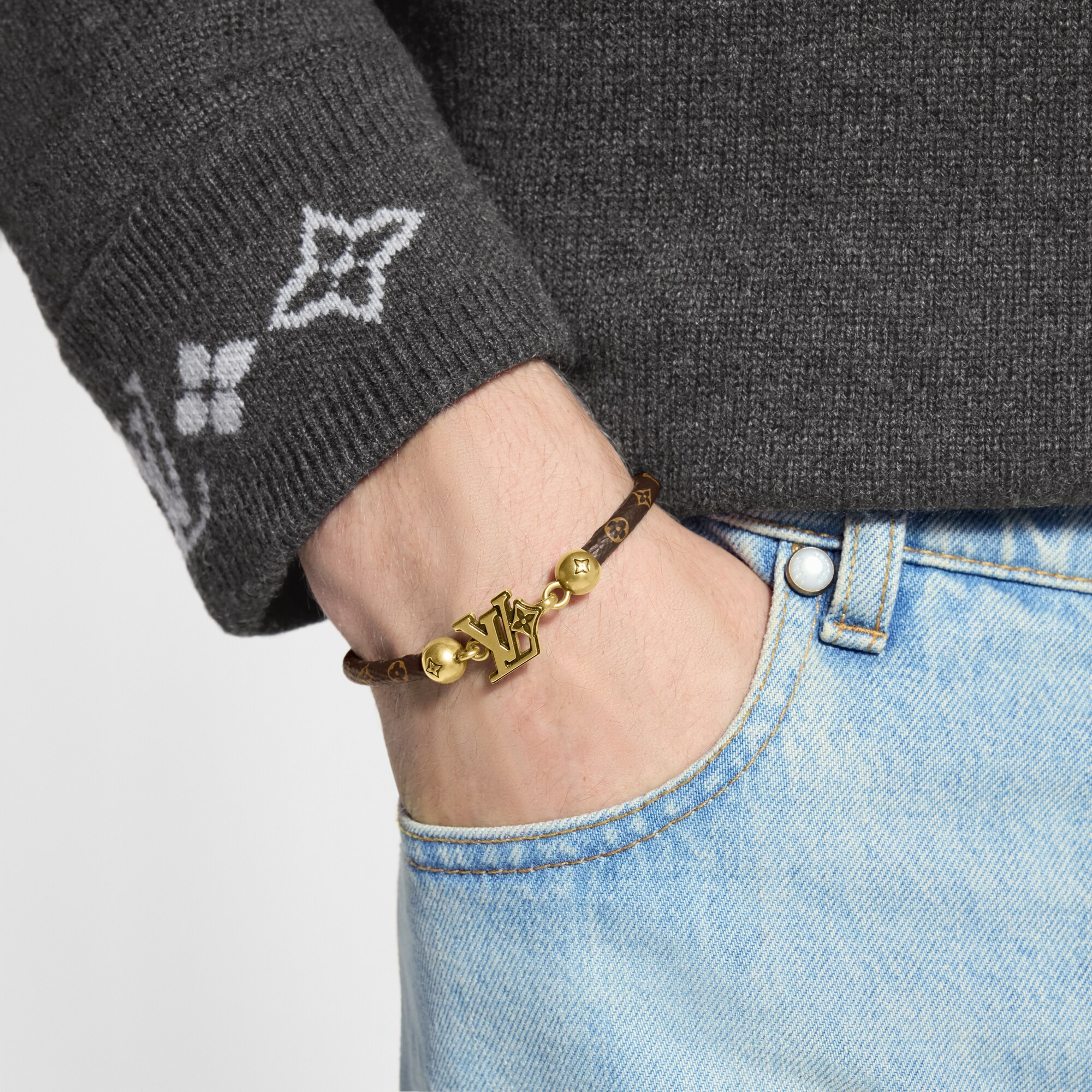 LV Flower Hook Armband  Herren Modeschmuck Armbänder | LOUIS VUITTON (Zoom)