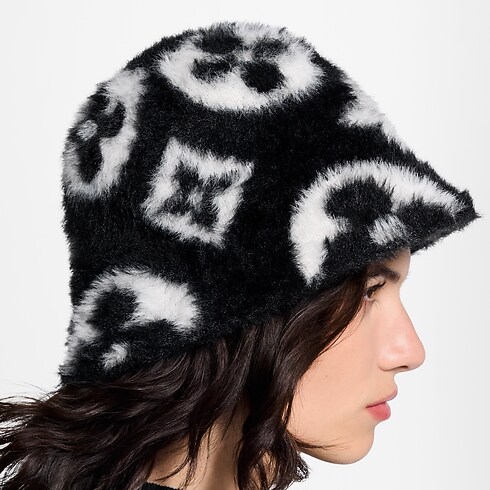 LV Fluffy Monogram Hut S00 Damen Accessoires Hüte & Mützen | LOUIS VUITTON (Zoom)