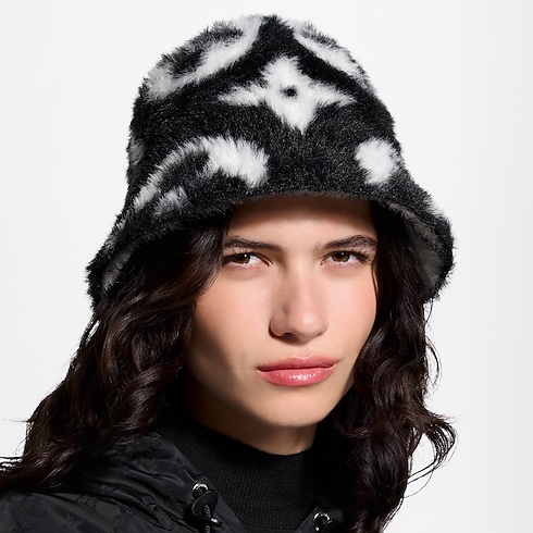 LV Fluffy Monogram Hut S00 Damen Accessoires Hüte & Mützen | LOUIS VUITTON (Zoom)