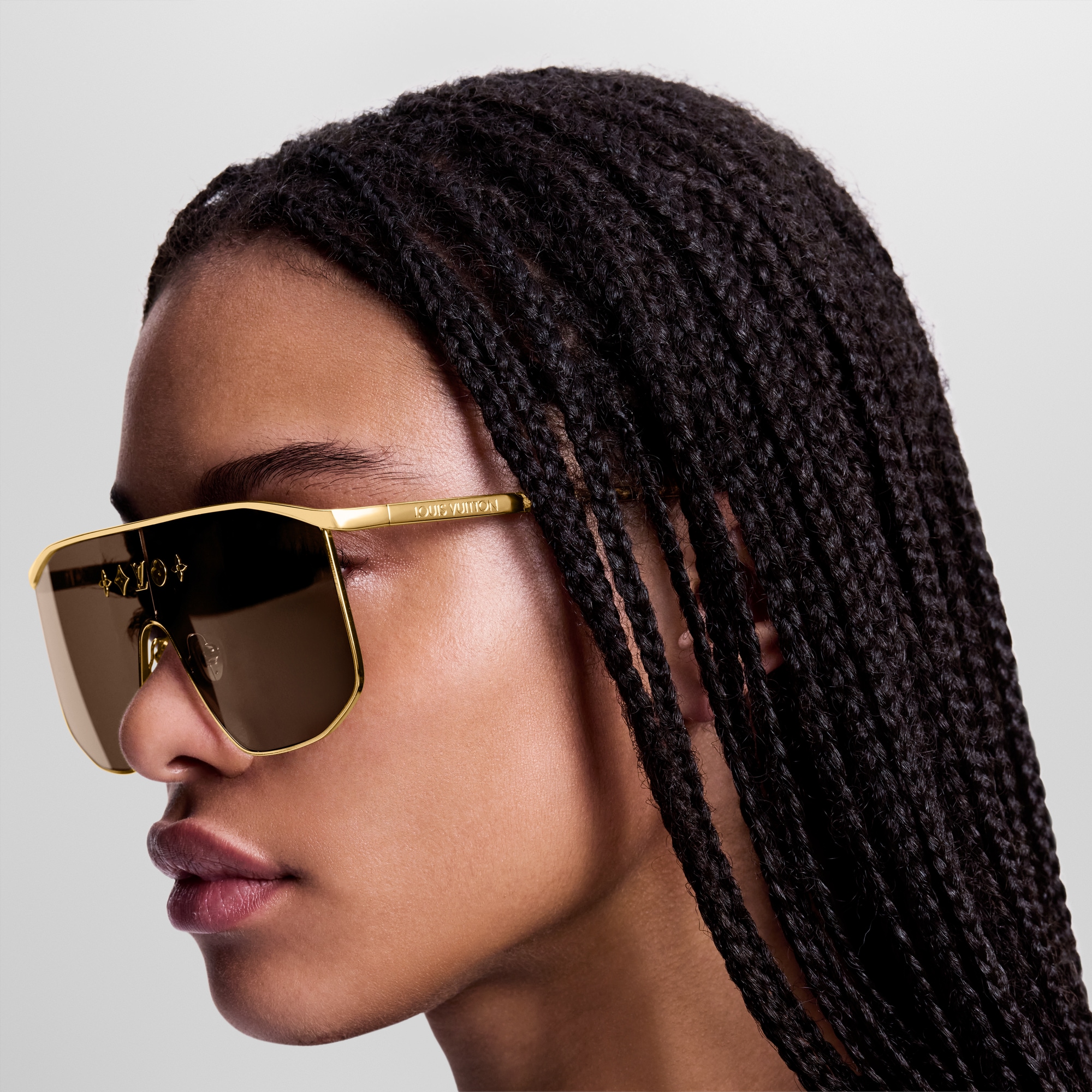 LV Golden Sonnenbrille mit Masken-Design S00 Damen Accessoires Sonnenbrillen | LOUIS VUITTON (Zoom)