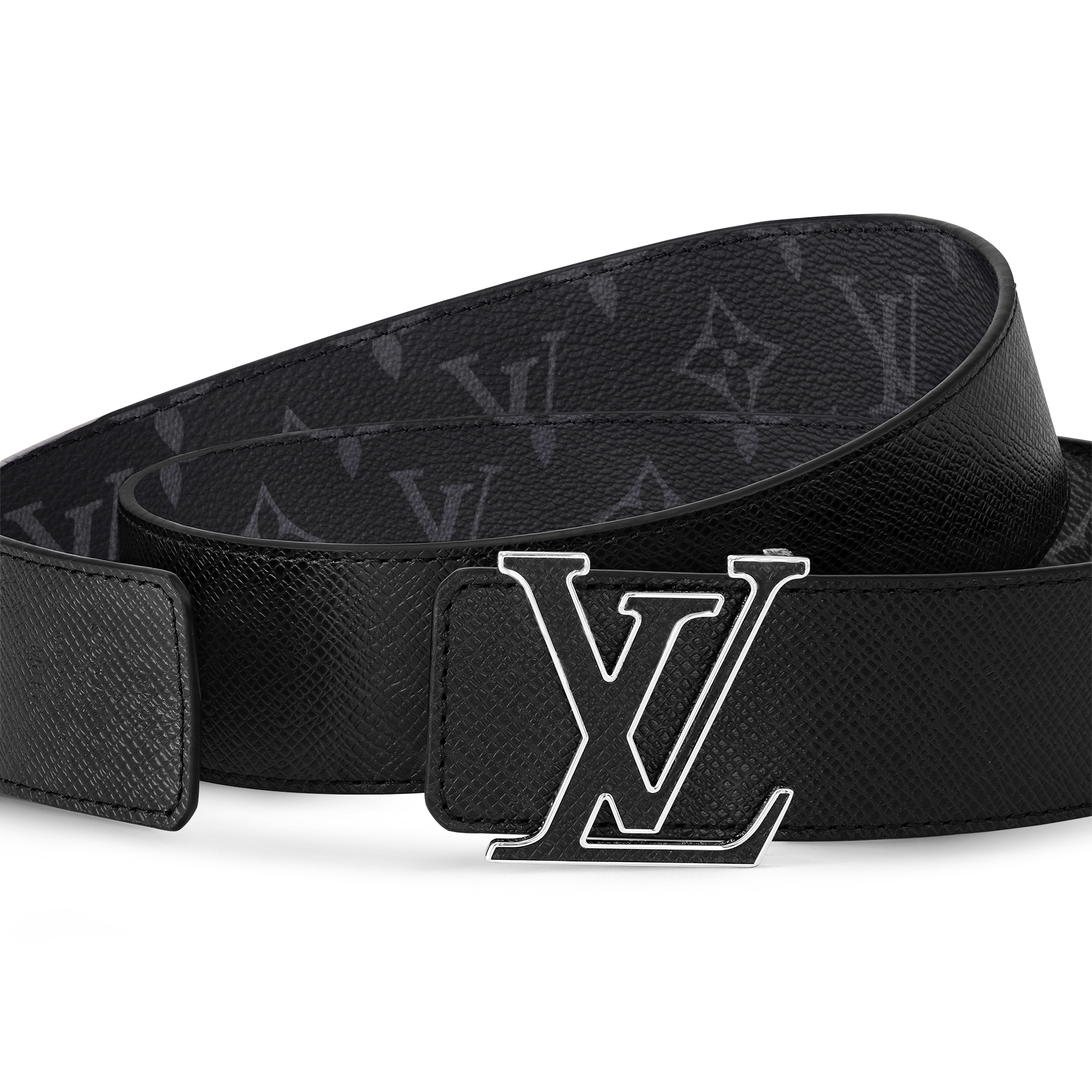 LV Initiales 40 mm Wendegürtel Taigarama Herren Accessoires Gürtel | LOUIS VUITTON (Zoom)