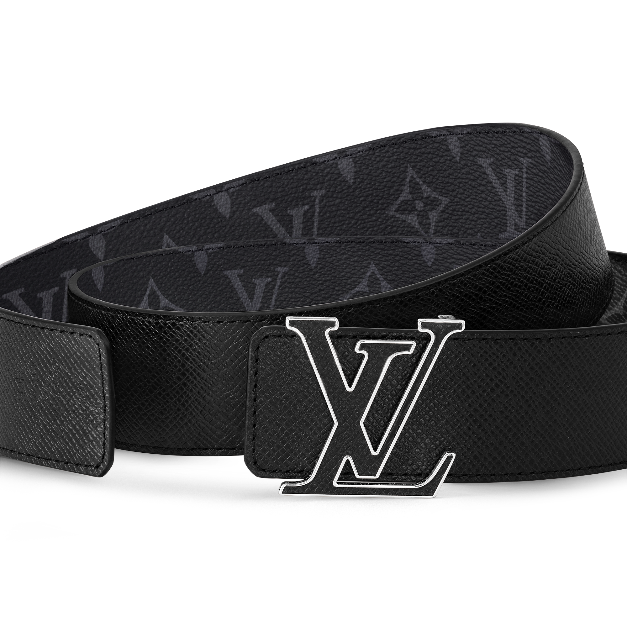 LV Initiales 40 mm Wendegürtel Taigarama Herren Accessoires Gürtel | LOUIS VUITTON (Zoom)