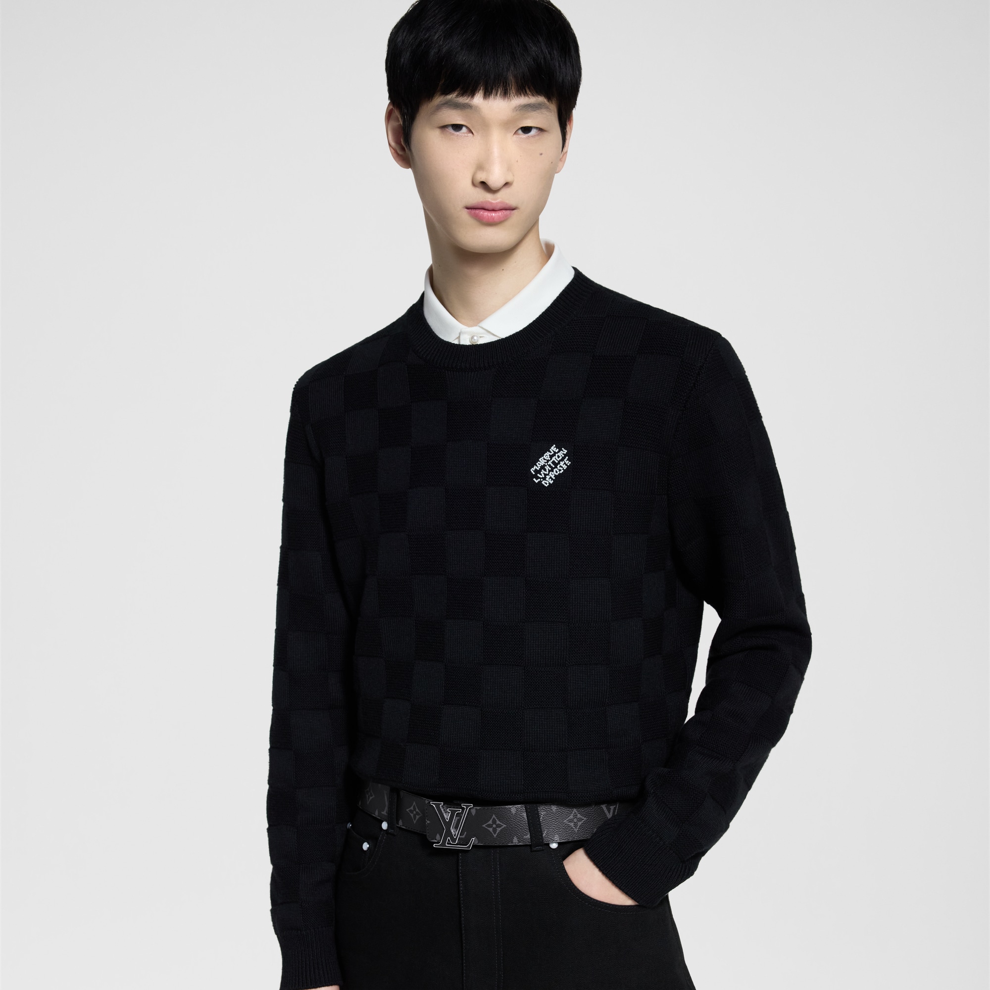 LV Initiales 40 mm Wendegürtel Taigarama Herren Accessoires Gürtel | LOUIS VUITTON (Zoom)