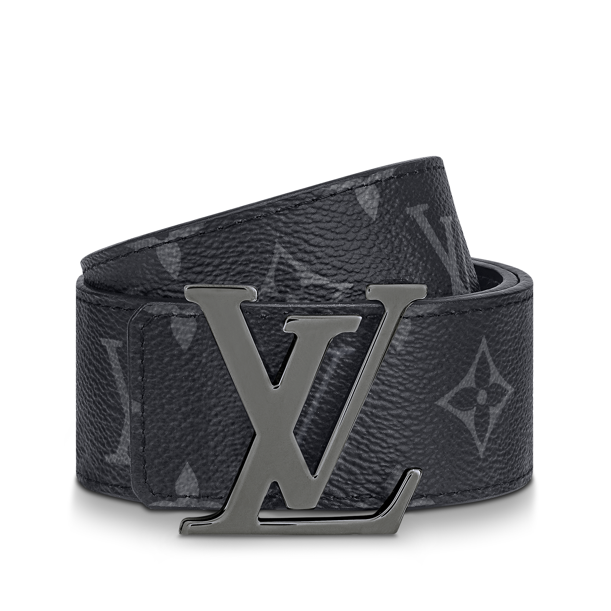 LV Initiales 40 mm Wendegürtel Monogram Eclipse Canvas Herren Accessoires Gürtel | LOUIS VUITTON (Zoom)