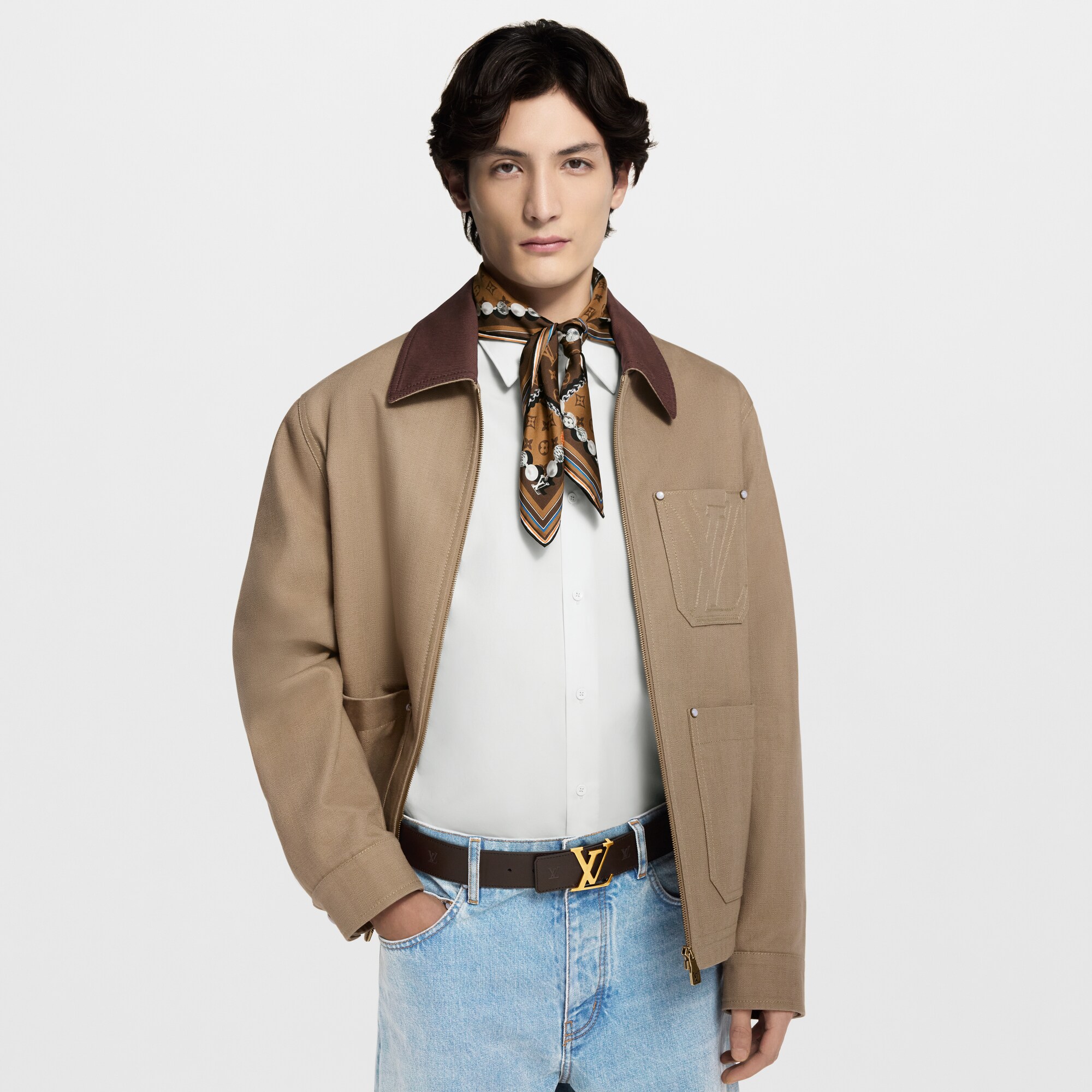 LV Initiales Blason Wendegürtel 40 mm  Herren Accessoires Gürtel | LOUIS VUITTON (Zoom)