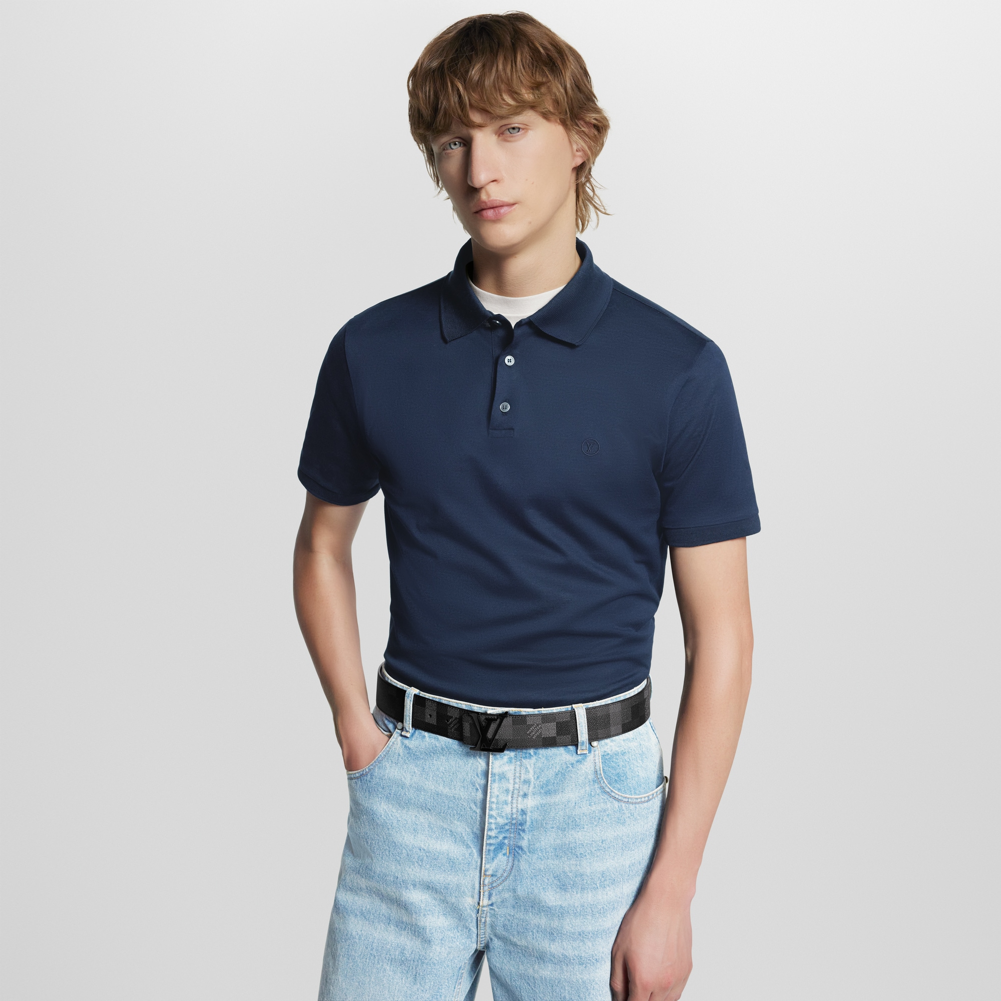 LV Initiales Damoflage Wendegürtel 40 mm D16 Herren Accessoires Gürtel | LOUIS VUITTON (Zoom)