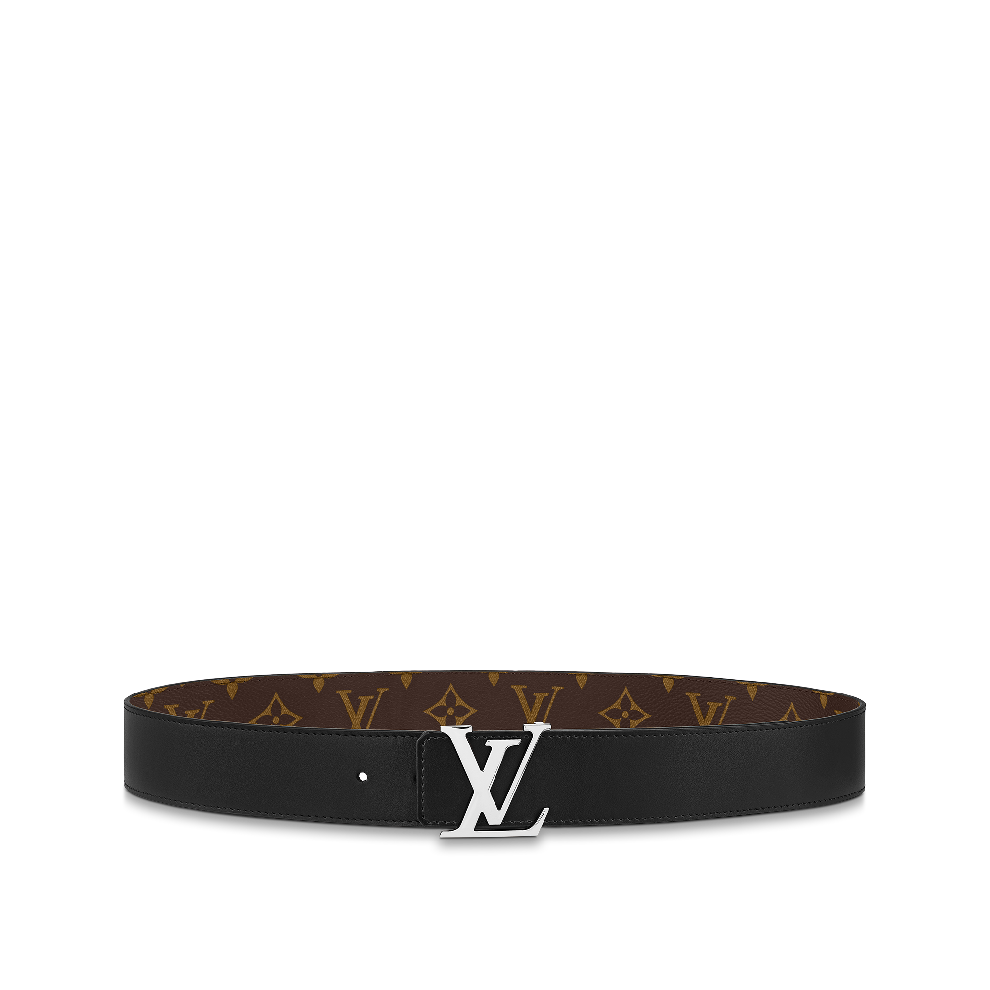 LV Initiales Monogram Wendegürtel Monogram Macassar Canvas Herren Accessoires Gürtel | LOUIS VUITTON (Zoom)