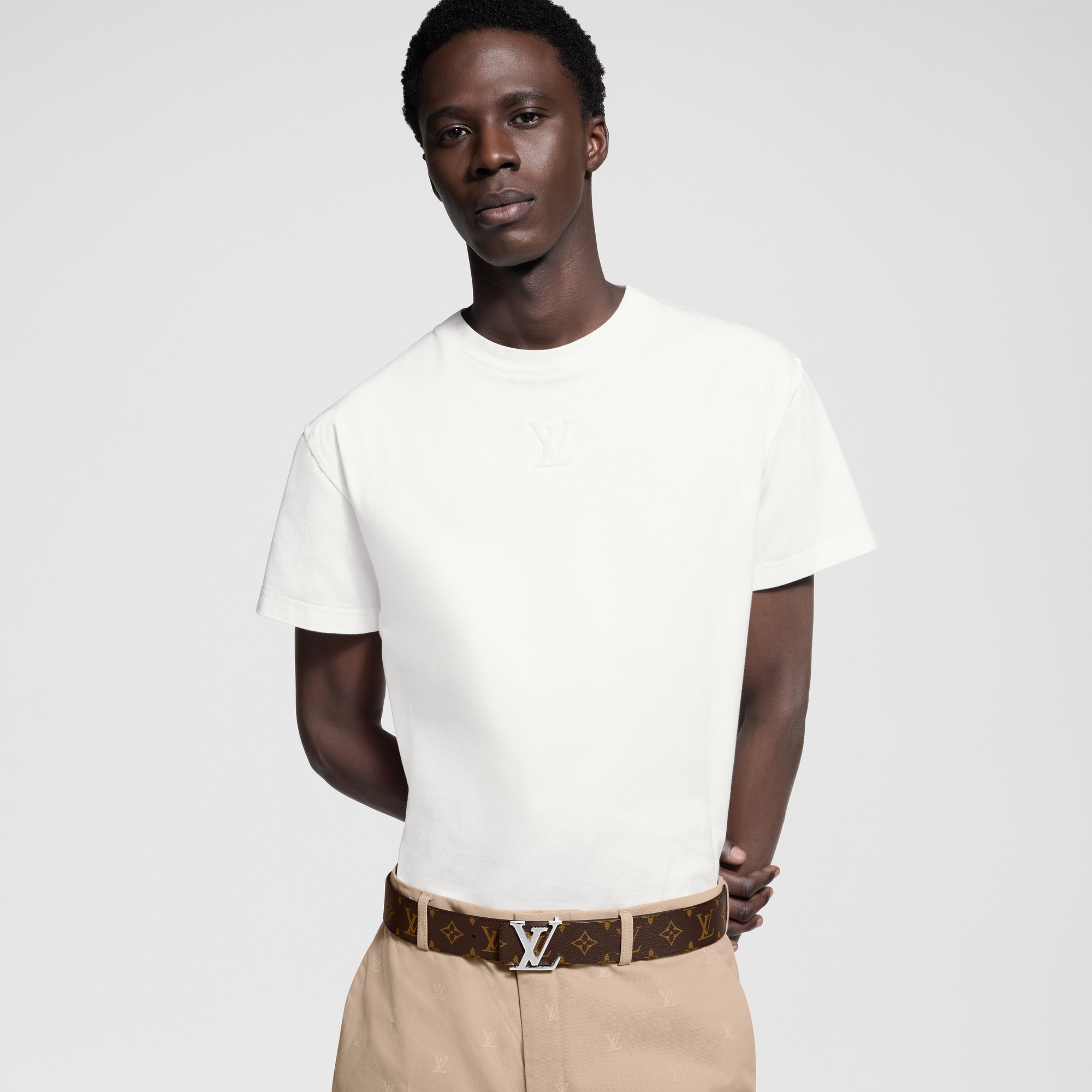 LV Initiales Monogram Wendegürtel Monogram Macassar Canvas Herren Accessoires Gürtel | LOUIS VUITTON (Zoom)