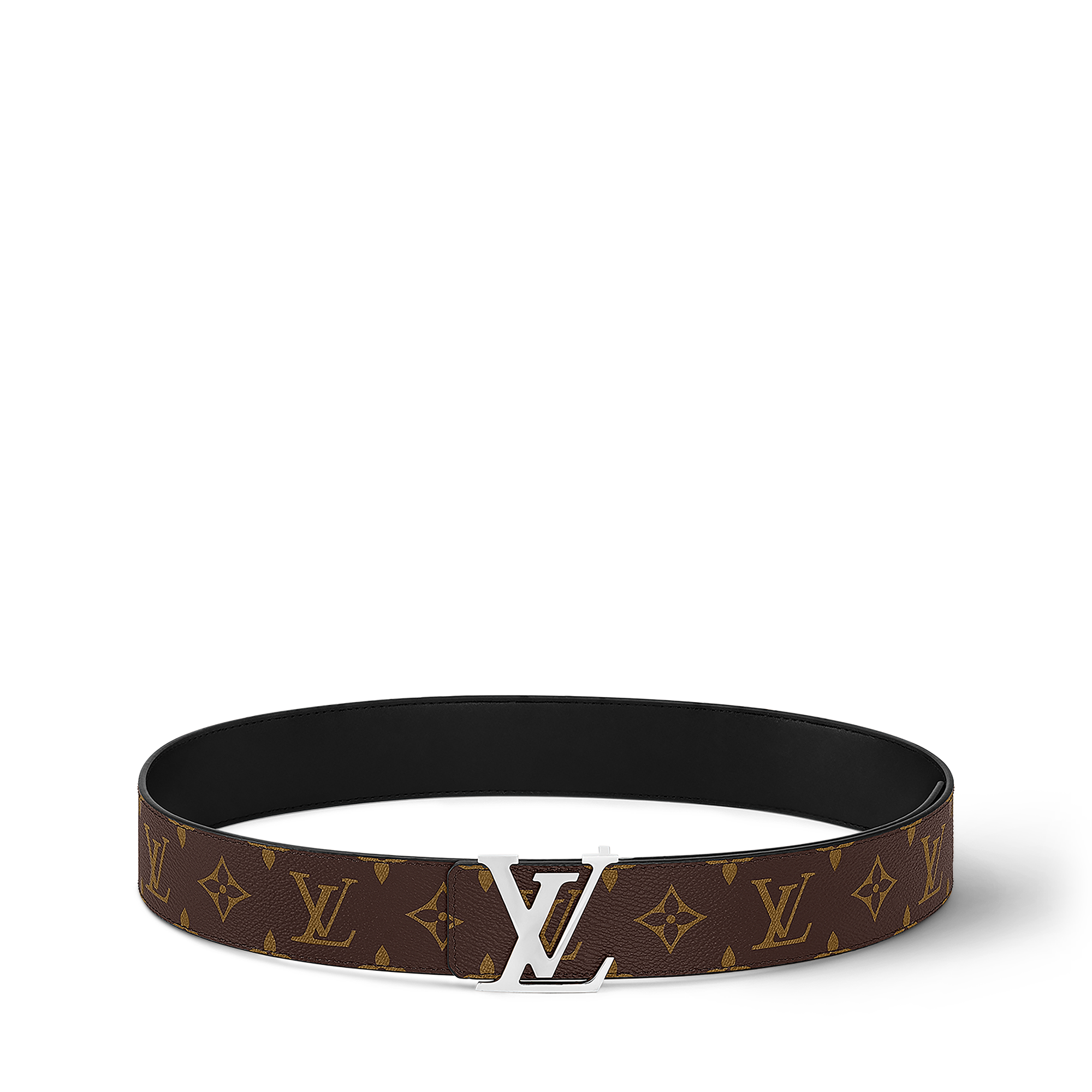 LV Initiales Monogram Wendegürtel Monogram Macassar Canvas Herren Accessoires Gürtel | LOUIS VUITTON (Zoom)