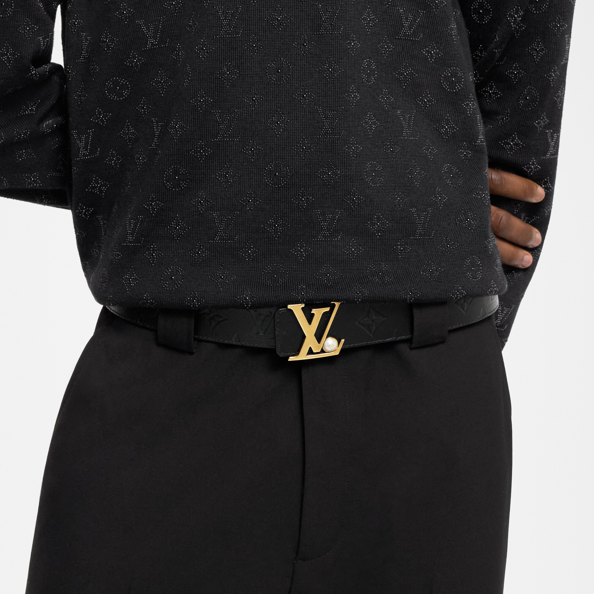 LV Initiales Pearls Wendegürtel 40 mm  Herren Accessoires Gürtel | LOUIS VUITTON (Zoom)
