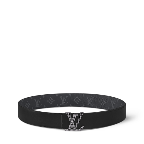 LV Initiales Studs Wendegürtel 40 mm Monogram Eclipse Canvas Herren Accessoires Gürtel | LOUIS VUITTON (Zoom)