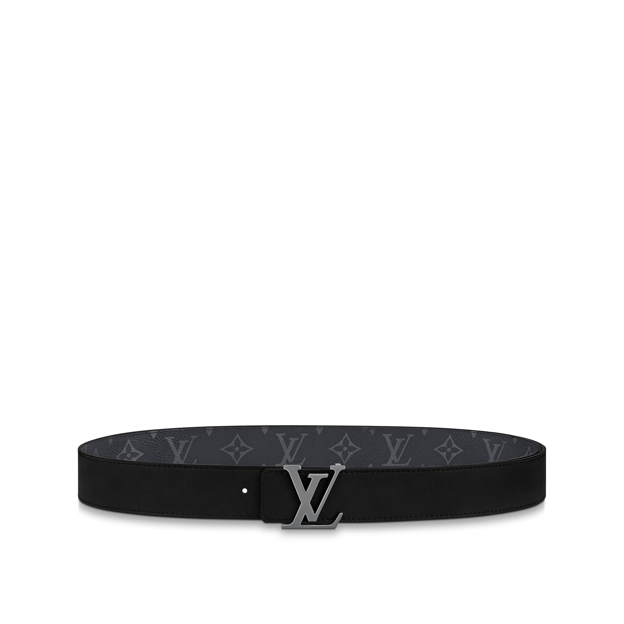 LV Initiales Wendegürtel 35 mm Monogram Eclipse Canvas 