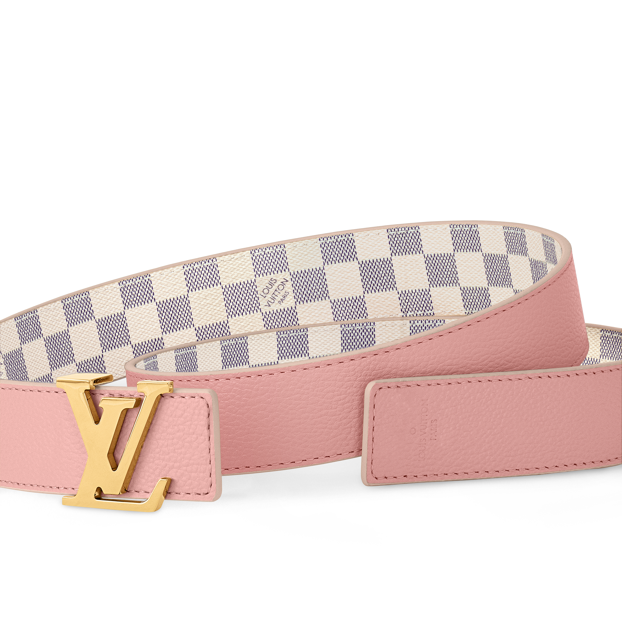 LV Initiales Wendegürtel 30 mm Damier Azur Canvas Damen Accessoires Neuheiten | LOUIS VUITTON (Zoom)