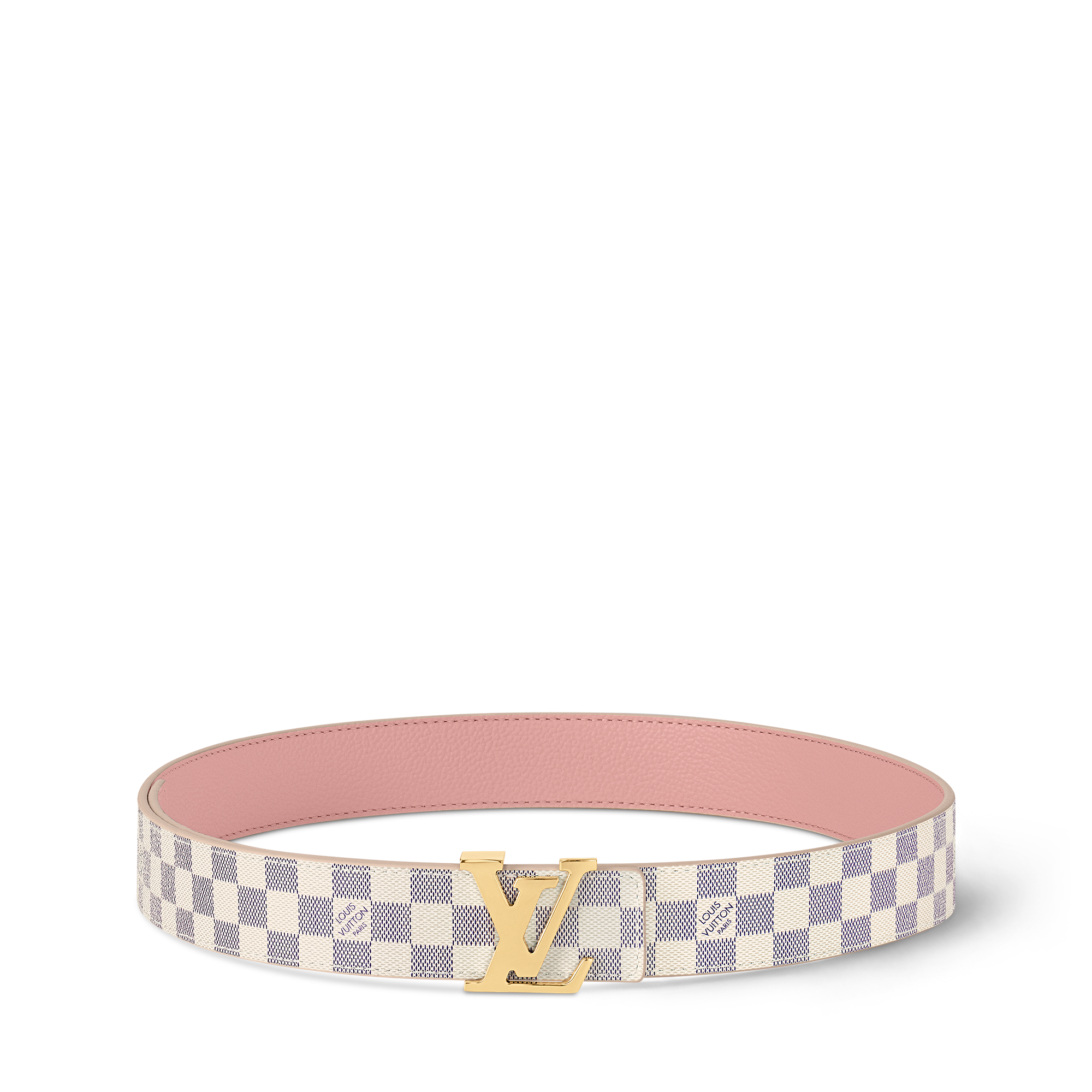 LV Initiales Wendegürtel 30 mm Damier Azur Canvas Damen Accessoires Neuheiten | LOUIS VUITTON (Zoom)