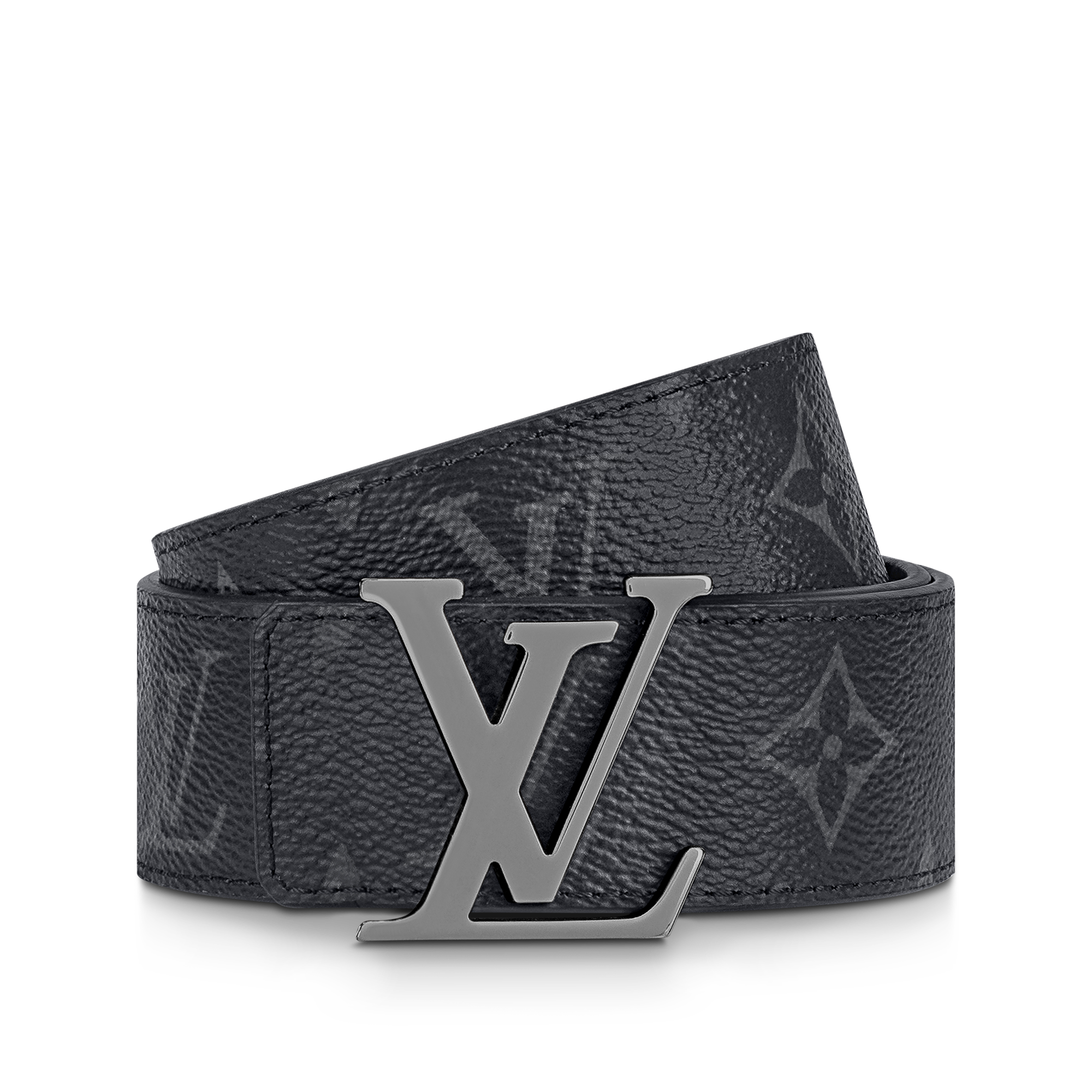 LV Initiales Wendegürtel 35 mm Monogram Eclipse Canvas 