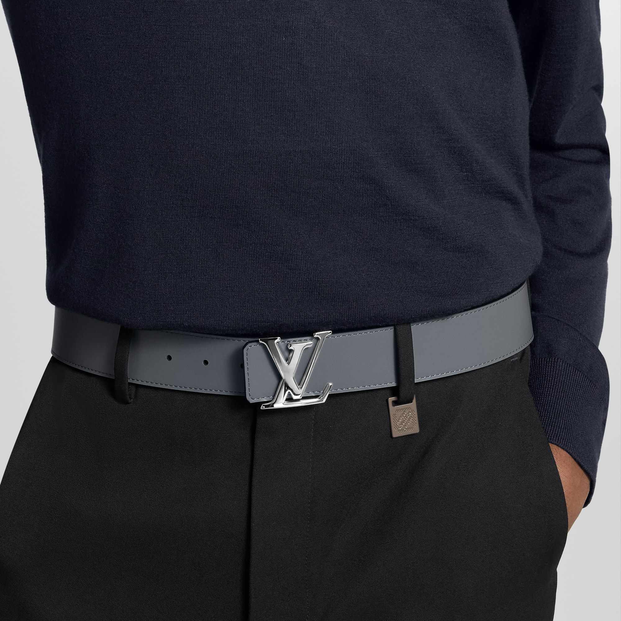 LV Initiales Wendegürtel 40 mm Monogram Eclipse Canvas Herren Accessoires Gürtel | LOUIS VUITTON (Zoom)