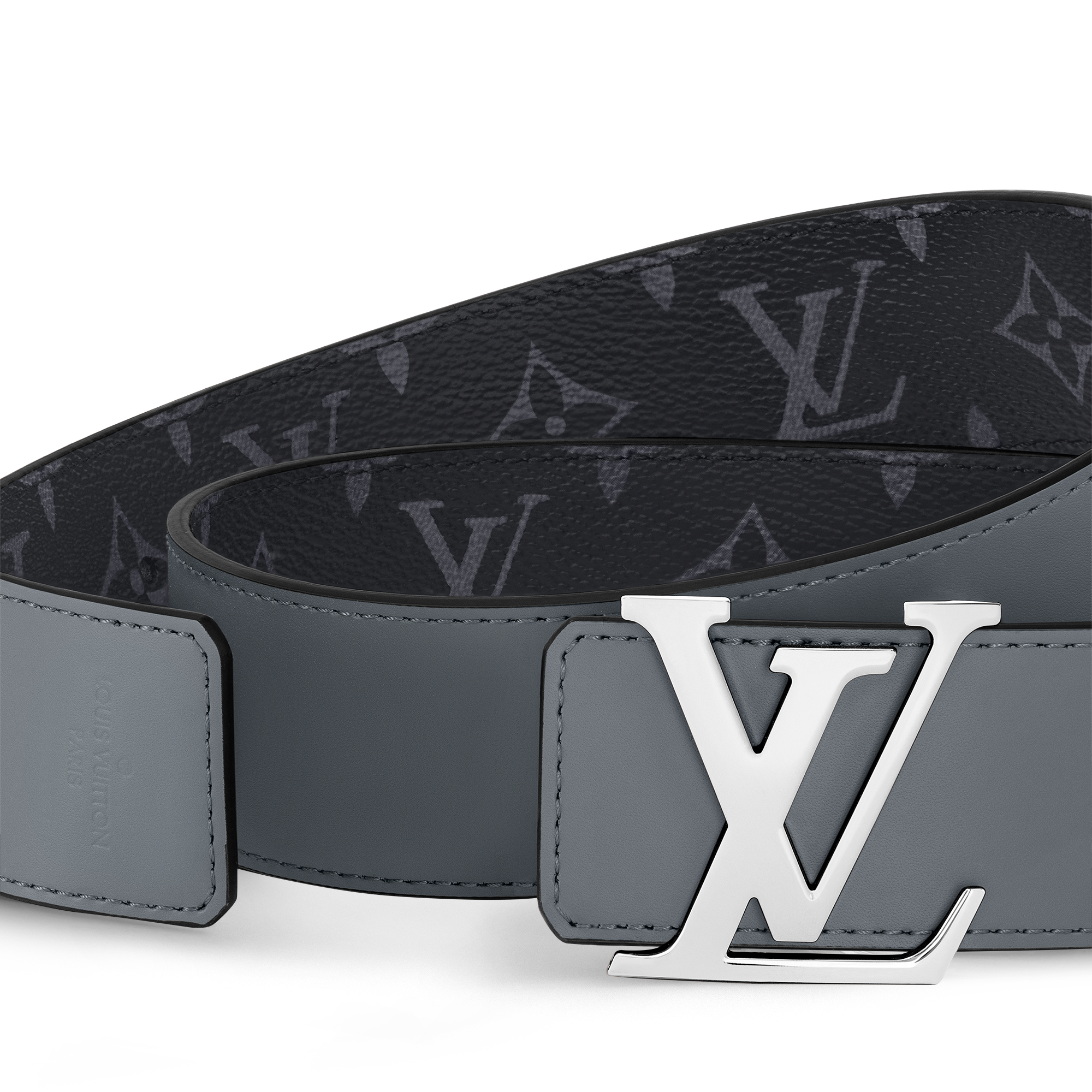 LV Initiales Wendegürtel 40 mm Monogram Eclipse Canvas Herren Accessoires Gürtel | LOUIS VUITTON (Zoom)