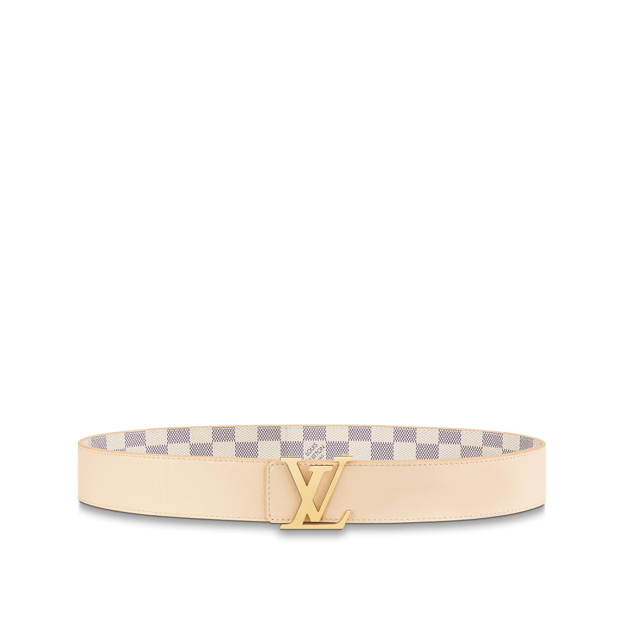 LV Initiales Wendegürtel 40 mm Damier Azur Canvas Damen Accessoires Neuheiten | LOUIS VUITTON (Zoom)