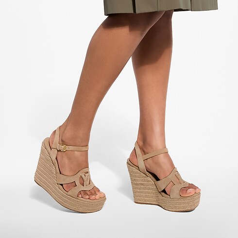 LV Isola Espadrille mit Keilabsatz Damen Schuhe Sandals | LOUIS VUITTON (Zoom)