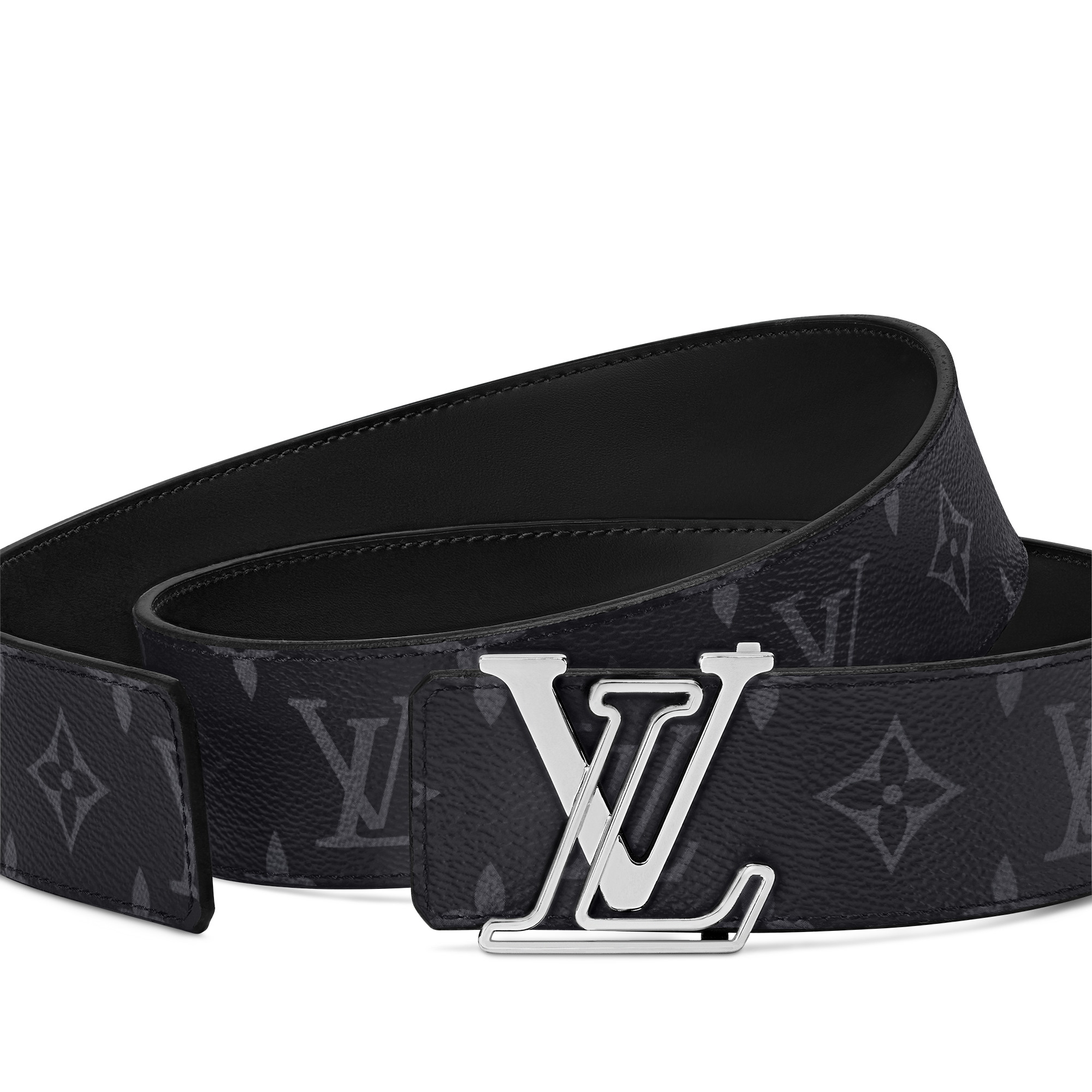 LV Line Wendegürtel 40 mm Monogram Eclipse Canvas Herren Accessoires Gürtel | LOUIS VUITTON (Zoom)