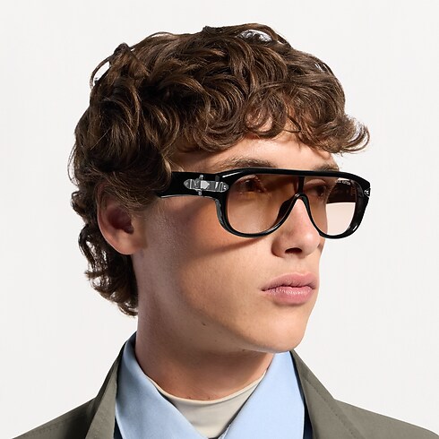 LV Lock Sonnenbrille mit Masken-Design S00 Herren Accessoires Brillen | LOUIS VUITTON (Zoom)