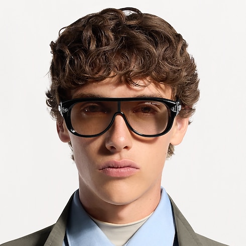 LV Lock Sonnenbrille mit Masken-Design S00 Herren Accessoires Brillen | LOUIS VUITTON (Zoom)