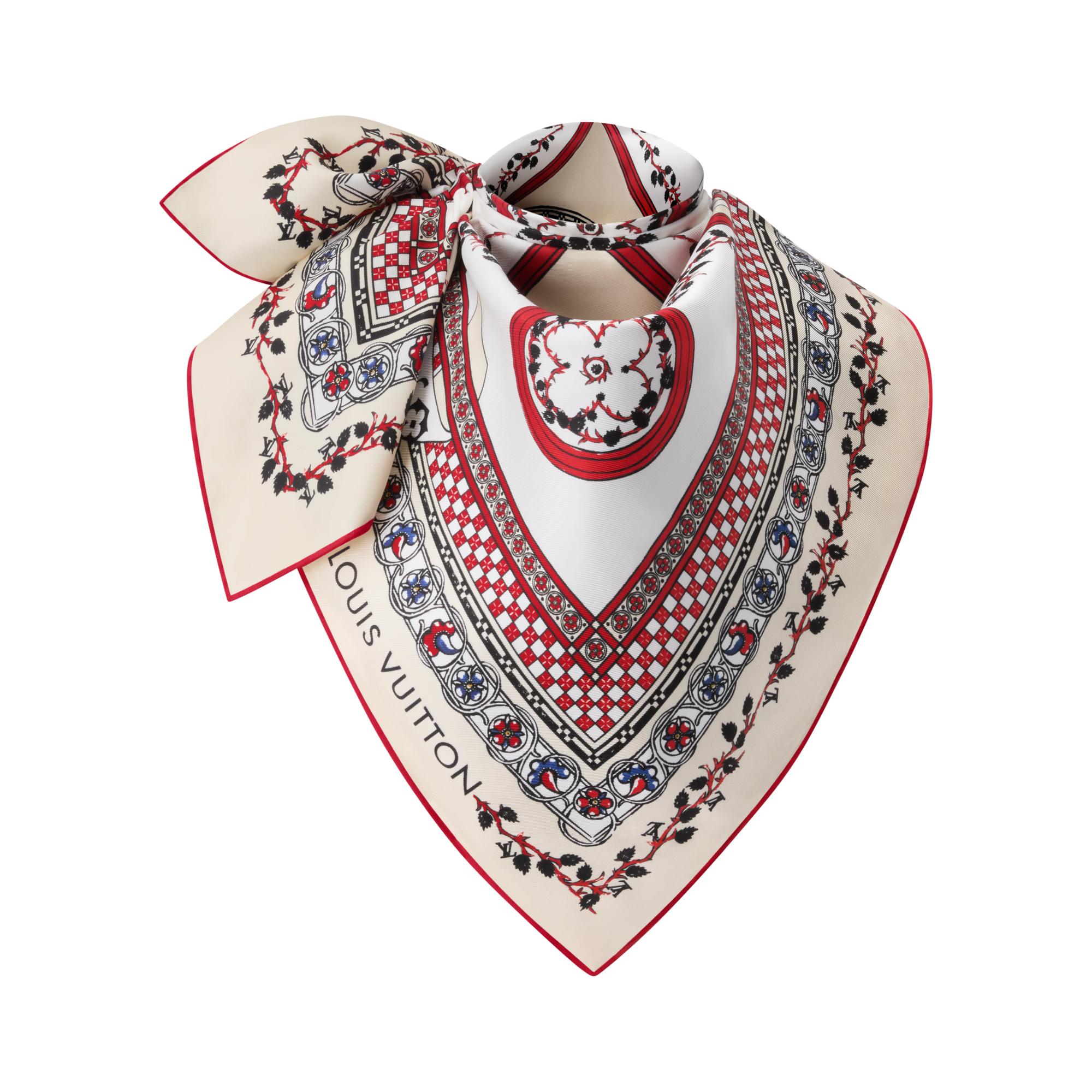 LV Medieval Flowers Carré 90 S00 Damen Accessoires Seidentücher und Bandeaus | LOUIS VUITTON (Zoom)