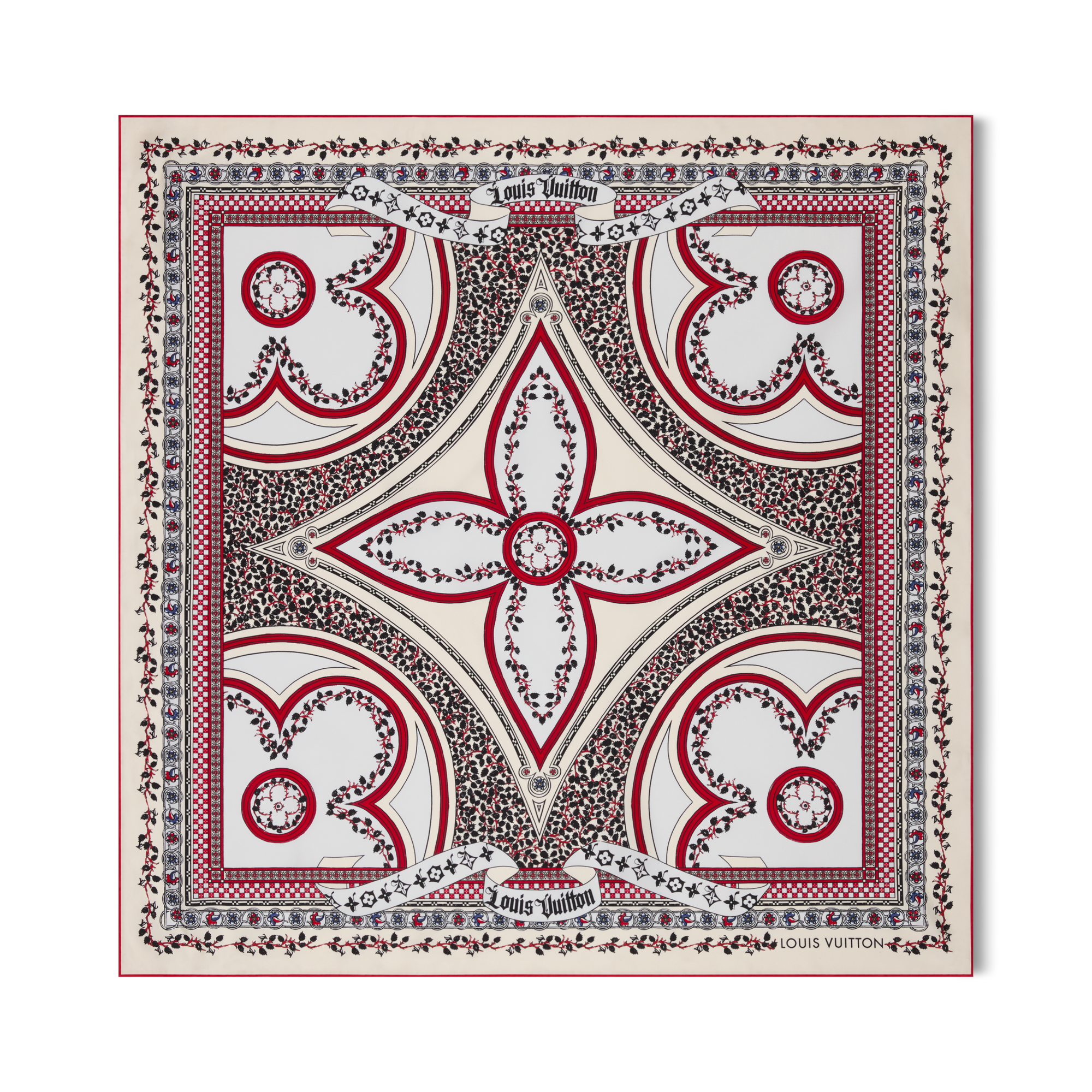 LV Medieval Flowers Carré 90 S00 Damen Accessoires Seidentücher und Bandeaus | LOUIS VUITTON (Zoom)