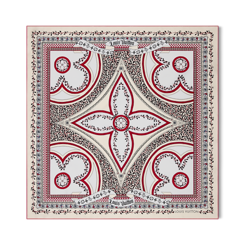 LV Medieval Flowers Carré 90 S00 Damen Accessoires Seidentücher und Bandeaus | LOUIS VUITTON (Zoom)