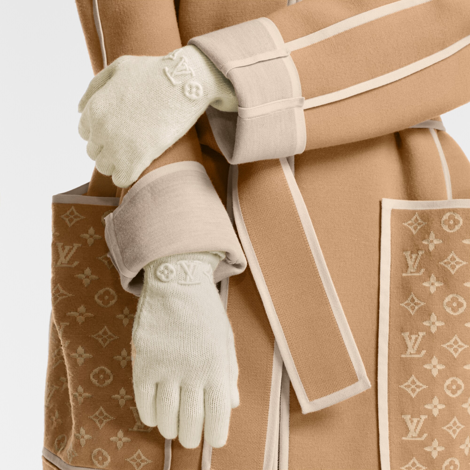 LV Monogram 3D Handschuhe S00 Damen Accessoires Hüte & Mützen | LOUIS VUITTON (Zoom)