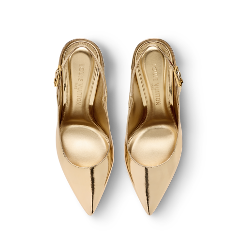 LV MyWay Slingback Pumps interior view