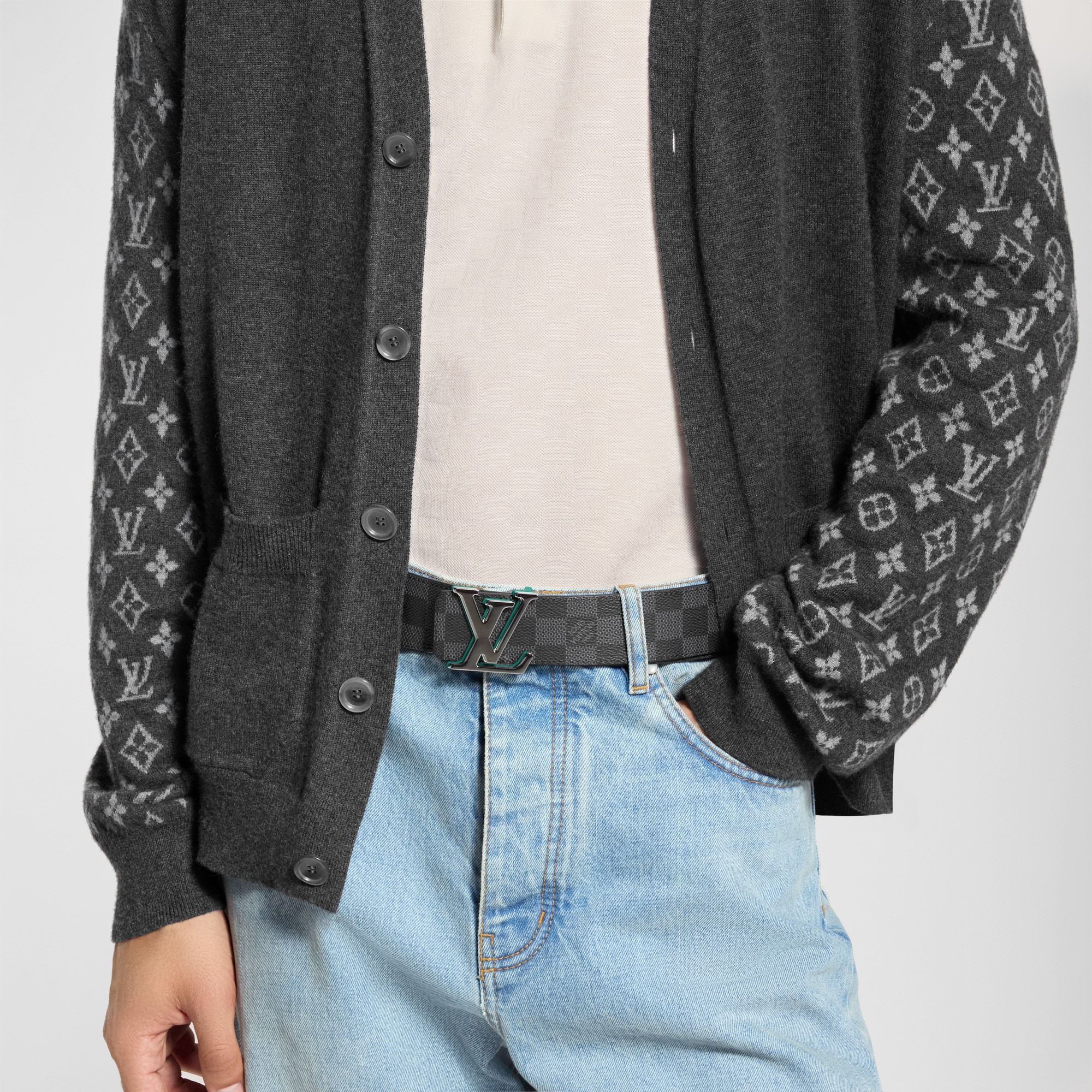 LV Optic Damier Graphite Wendegürtel 40 mm  Herren Accessoires Gürtel | LOUIS VUITTON (Zoom)