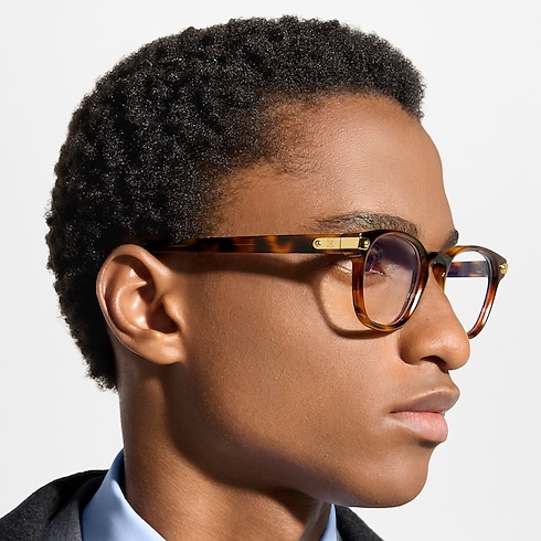 LV Signature Round Square Brille S00 Herren Accessoires Brillen | LOUIS VUITTON (Zoom)