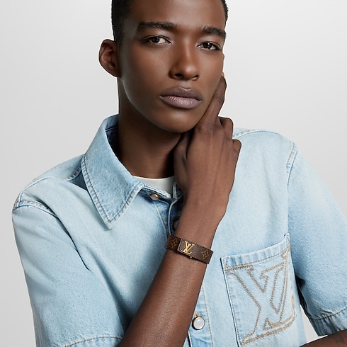 LV Slim Armband Monogram Canvas Herren Modeschmuck Armbänder | LOUIS VUITTON (Zoom)